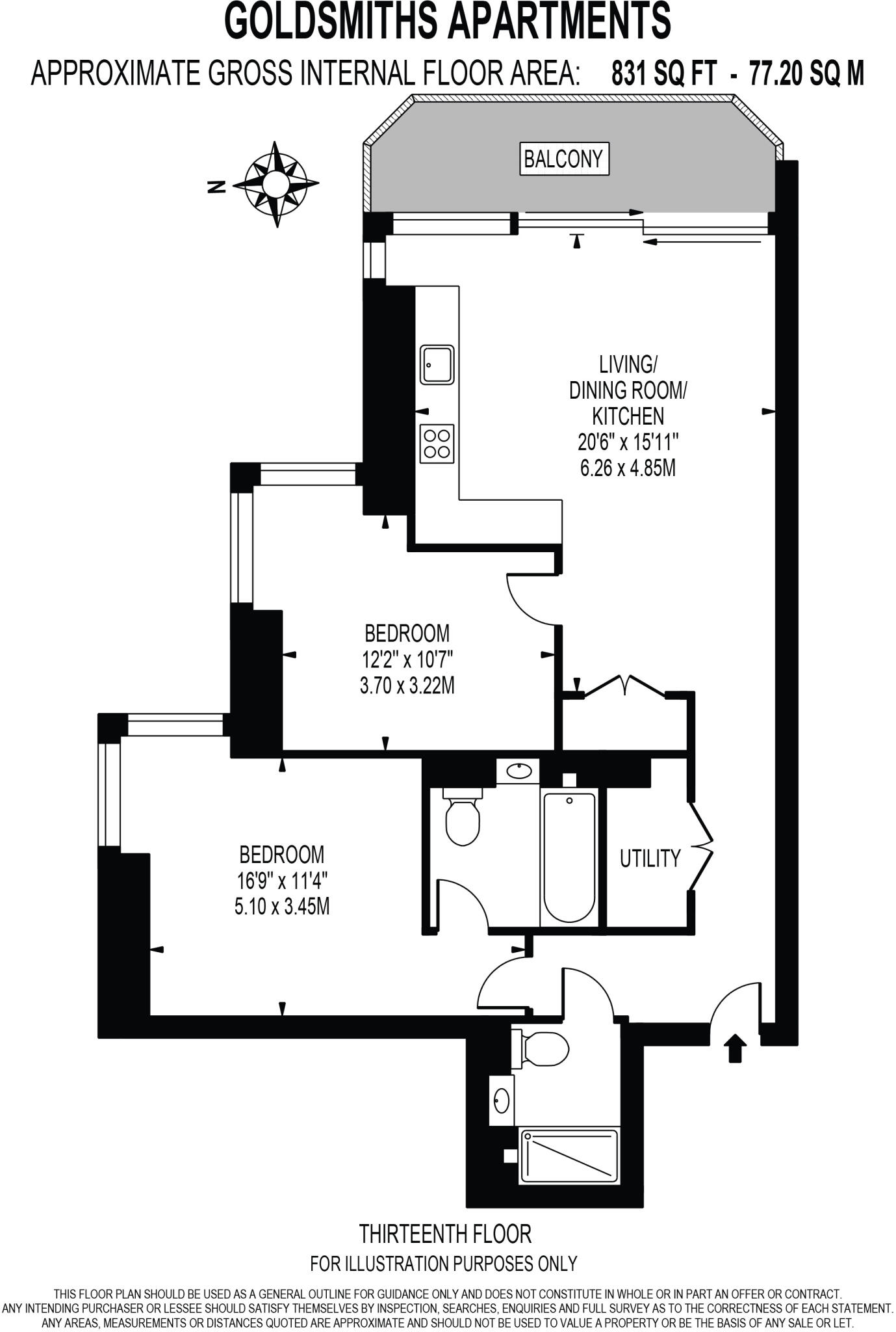 Goldsmith Apartments, Royal Arsenal Riverside, London, SE18 floorplan