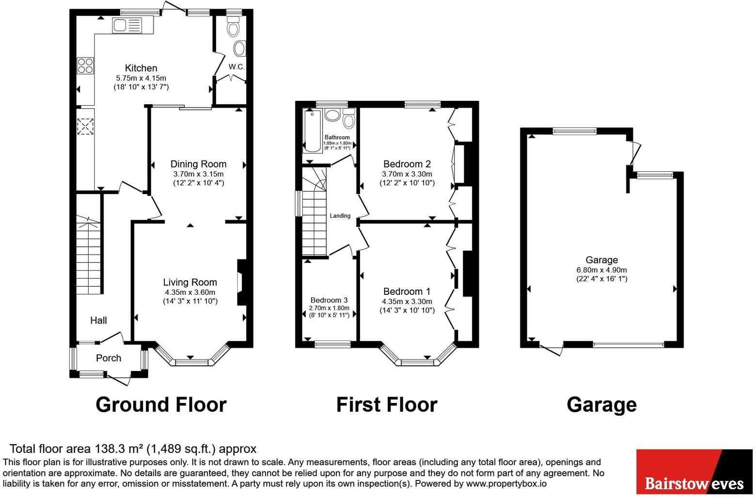 Hall Lane, London, E4 floorplan