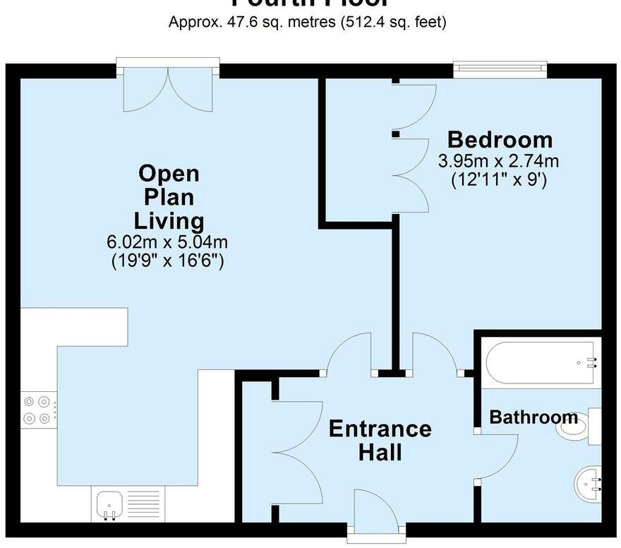 Channel Way, Ocean Village, Southampton, SO14 floorplan