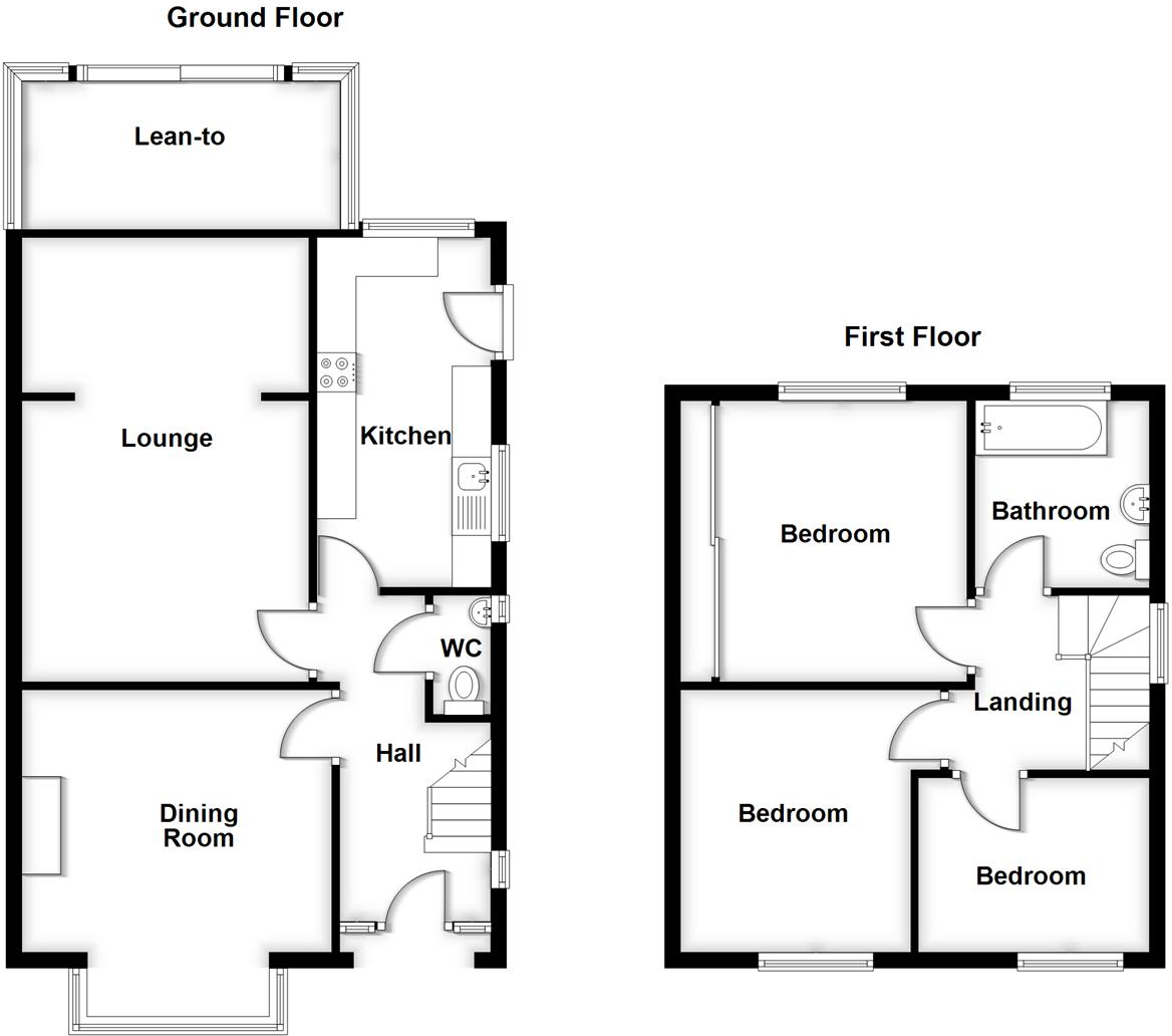Monkmoor Avenue, Underdale, Shrewsbury floorplan