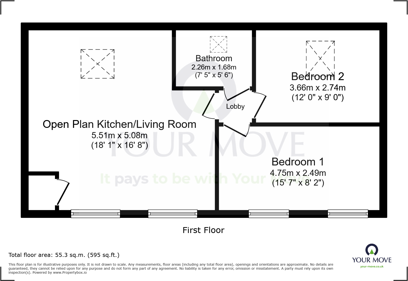 Weavers Close, Eastbourne, East Sussex, BN21 floorplan