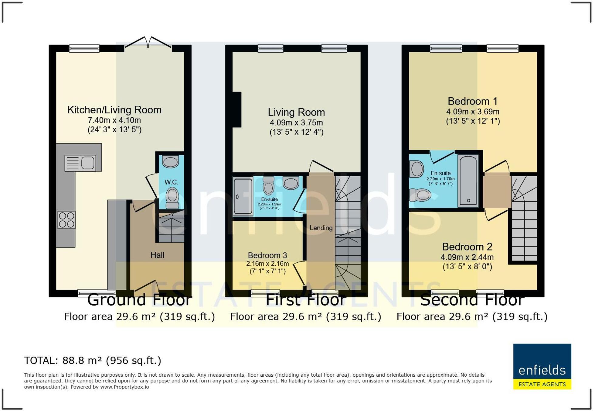 Queens Road, Bournemouth, BH2 floorplan