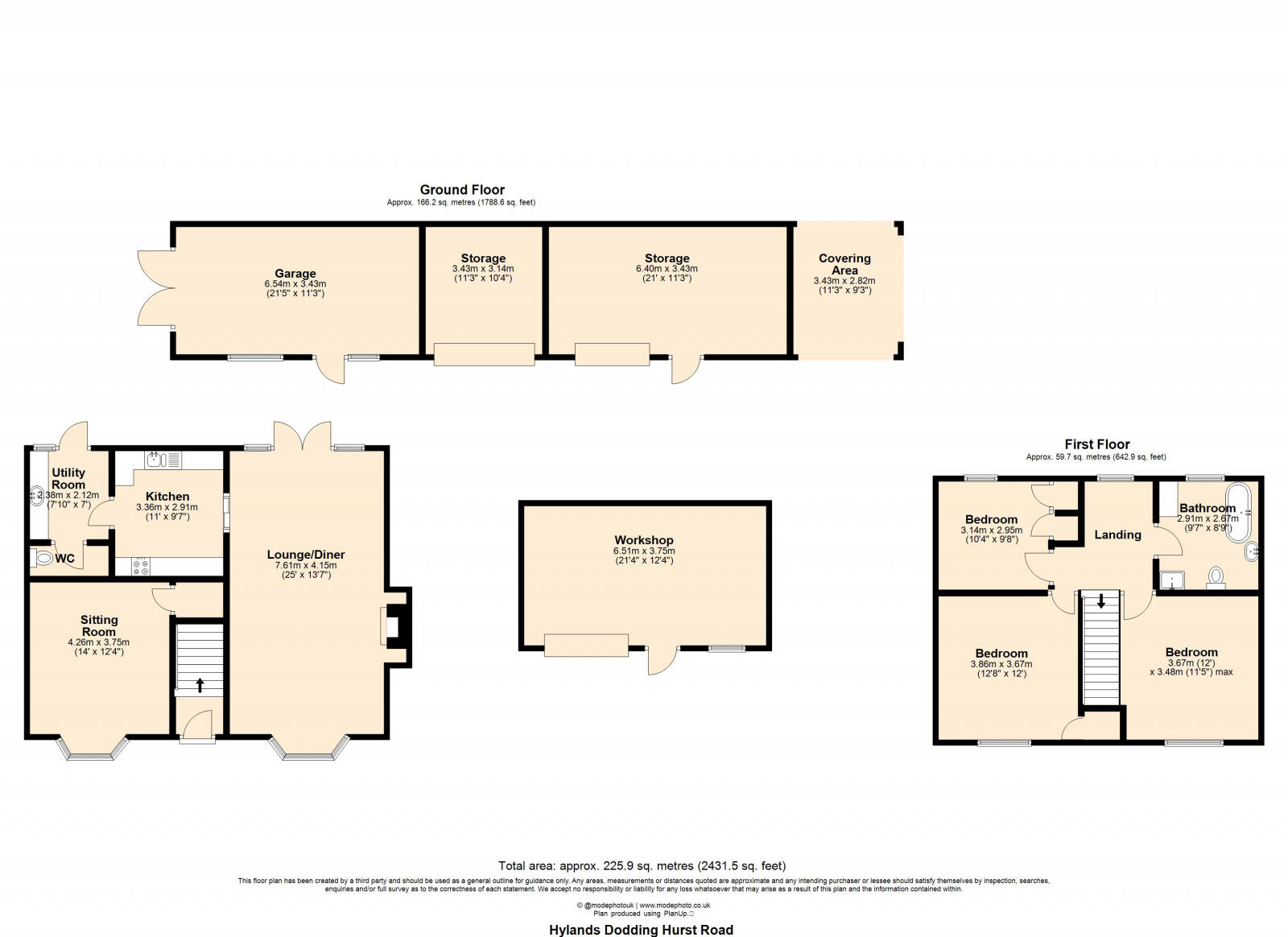Parkwood, Doddinghurst Road,Brentwood, CM15 floorplan