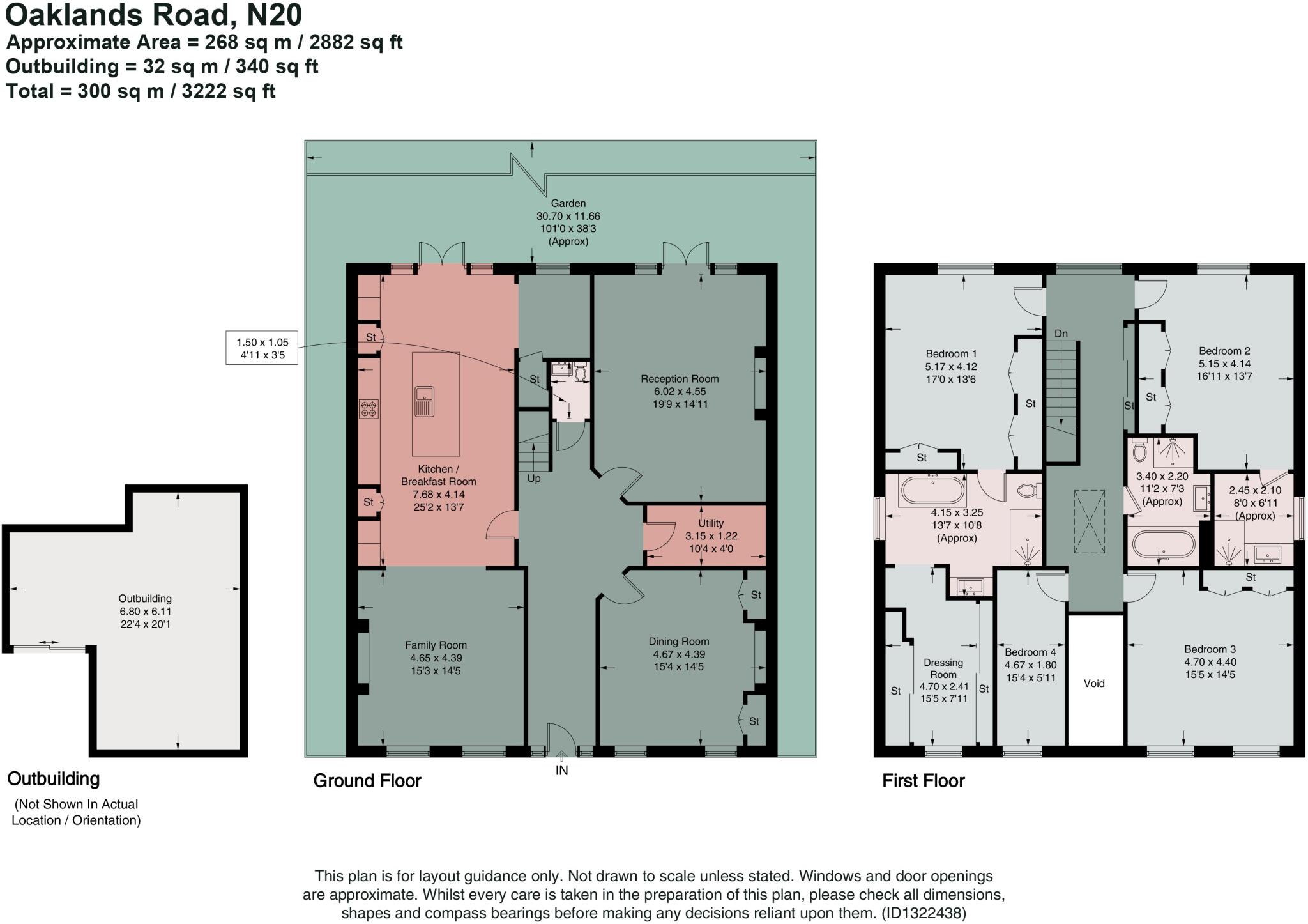 20, Oaklands Road, Totteridge, London, N20 floorplan