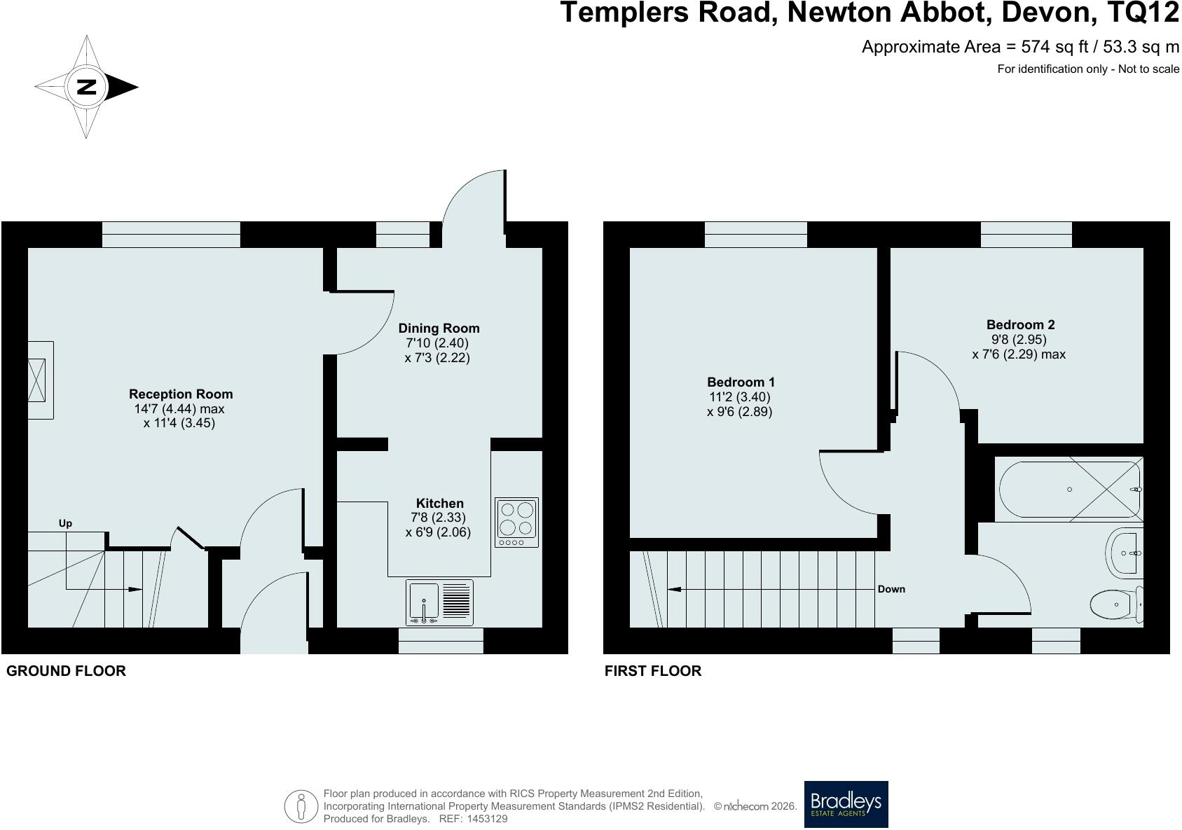 Templers Road, Newton Abbot, Devon floorplan