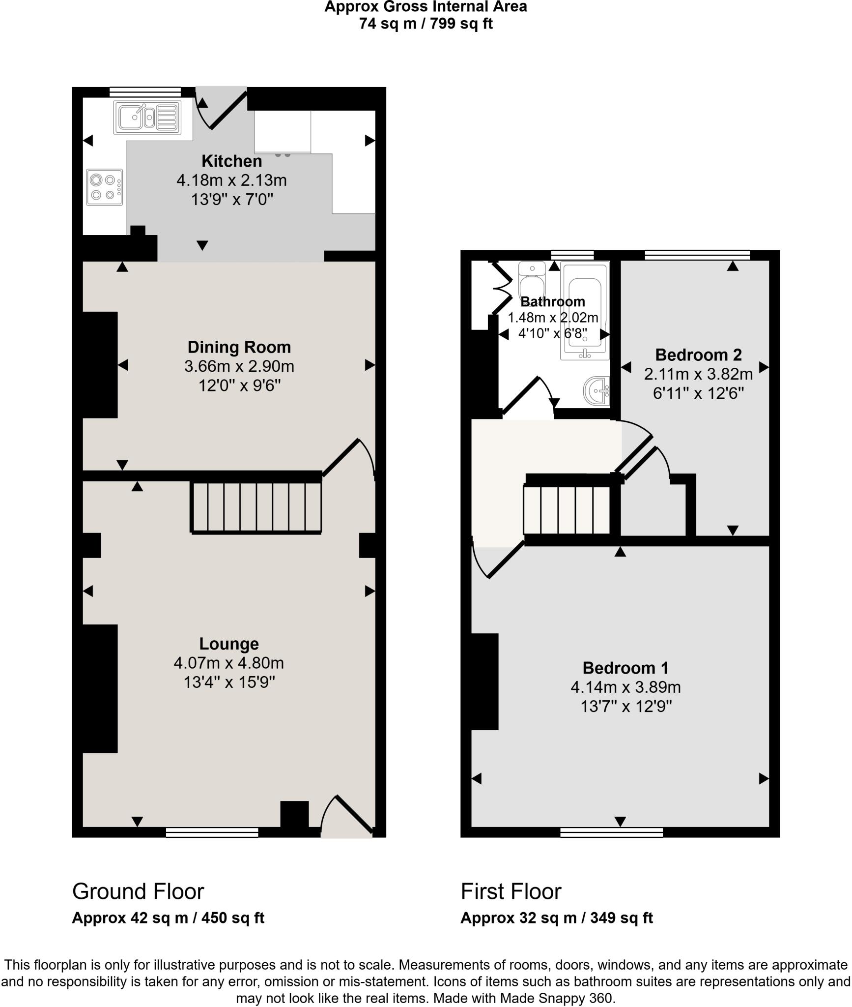 Old Clough Lane, Worsley floorplan