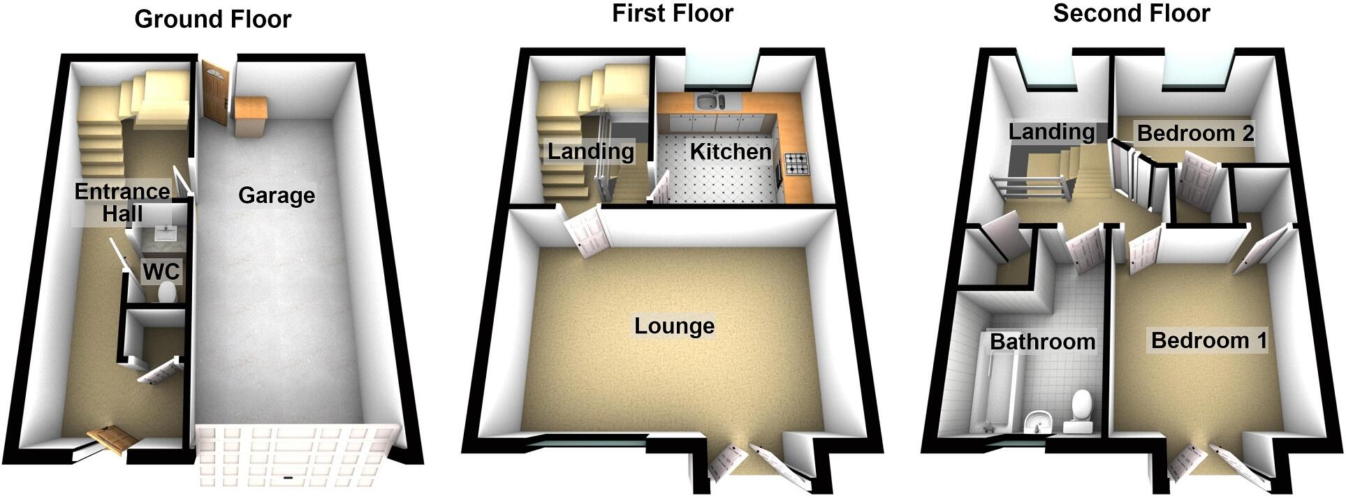 Clos Gwenallt, Pontardawe, Swansea. floorplan
