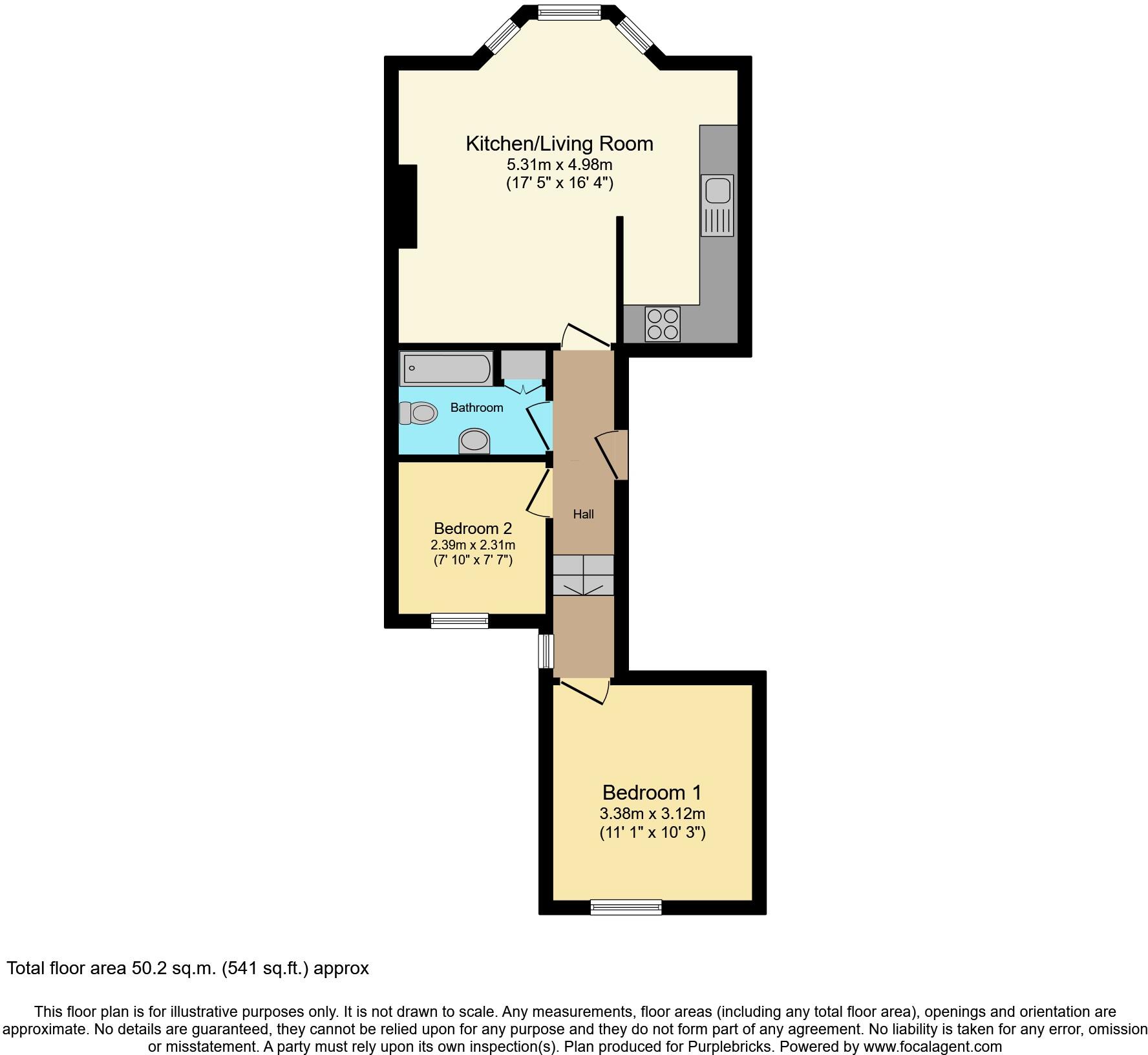 67 Pevensey Road, Eastbourne, BN21 floorplan