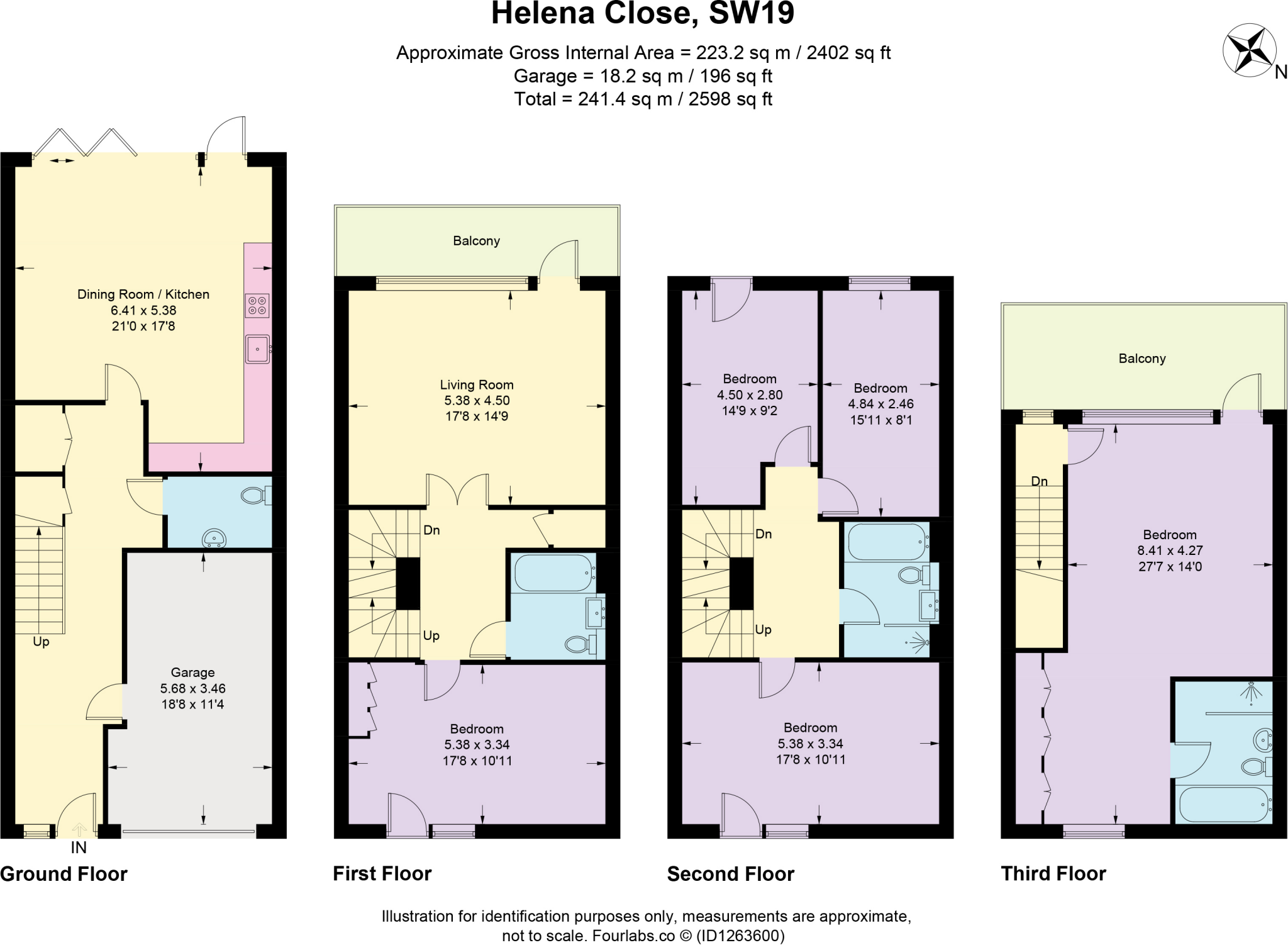 Helena Close, Wandsworth, London, SW19. floorplan