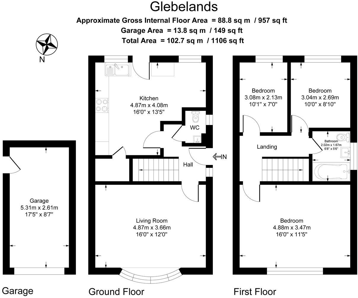 Glebelands, Benfleet floorplan