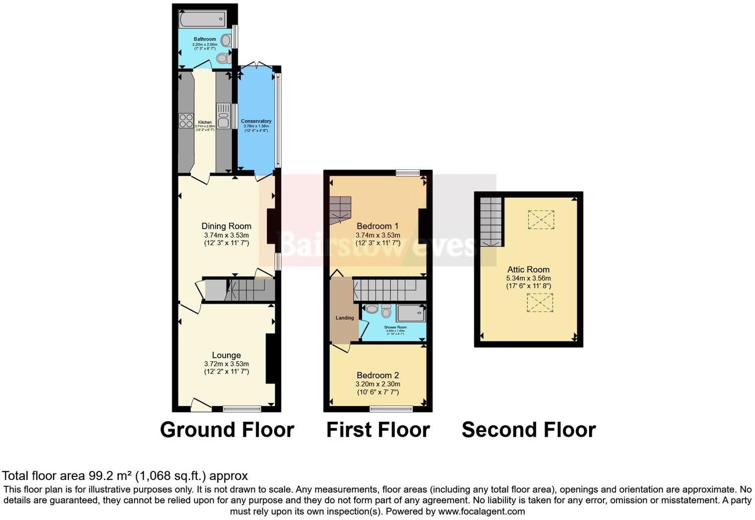 Alfred Street, Pinxton, Nottingham, Derbyshire, NG16 floorplan