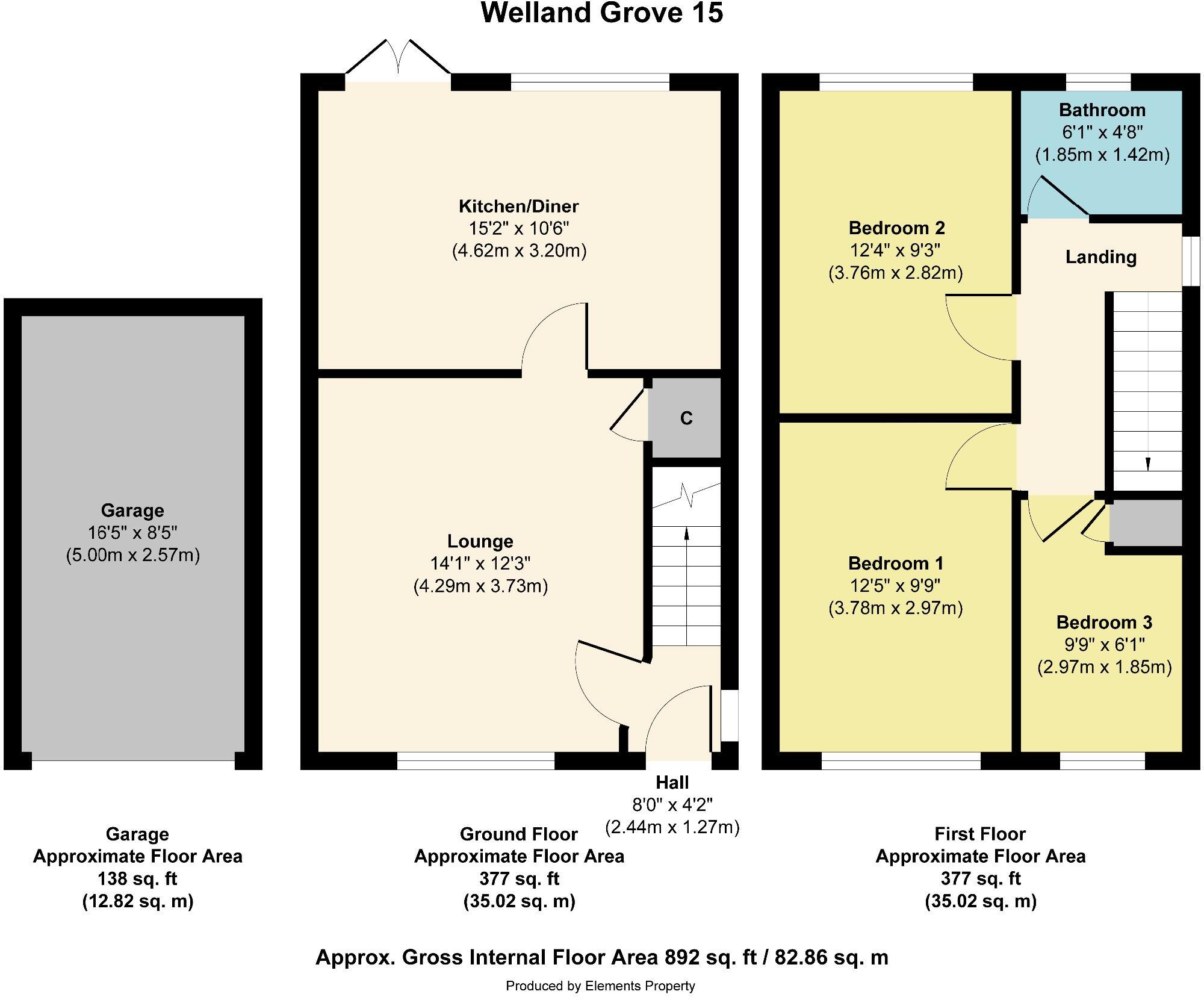 Welland Grove , Willenhall floorplan