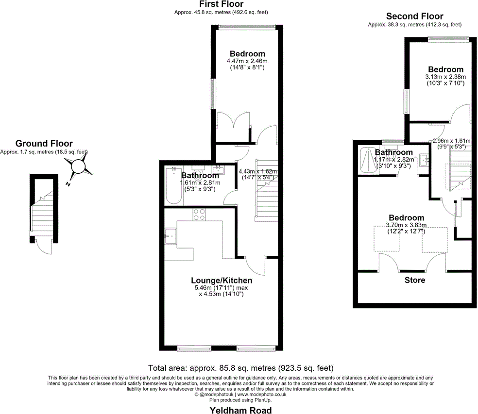 Yeldham Road, Hammersmith, London, W6 floorplan