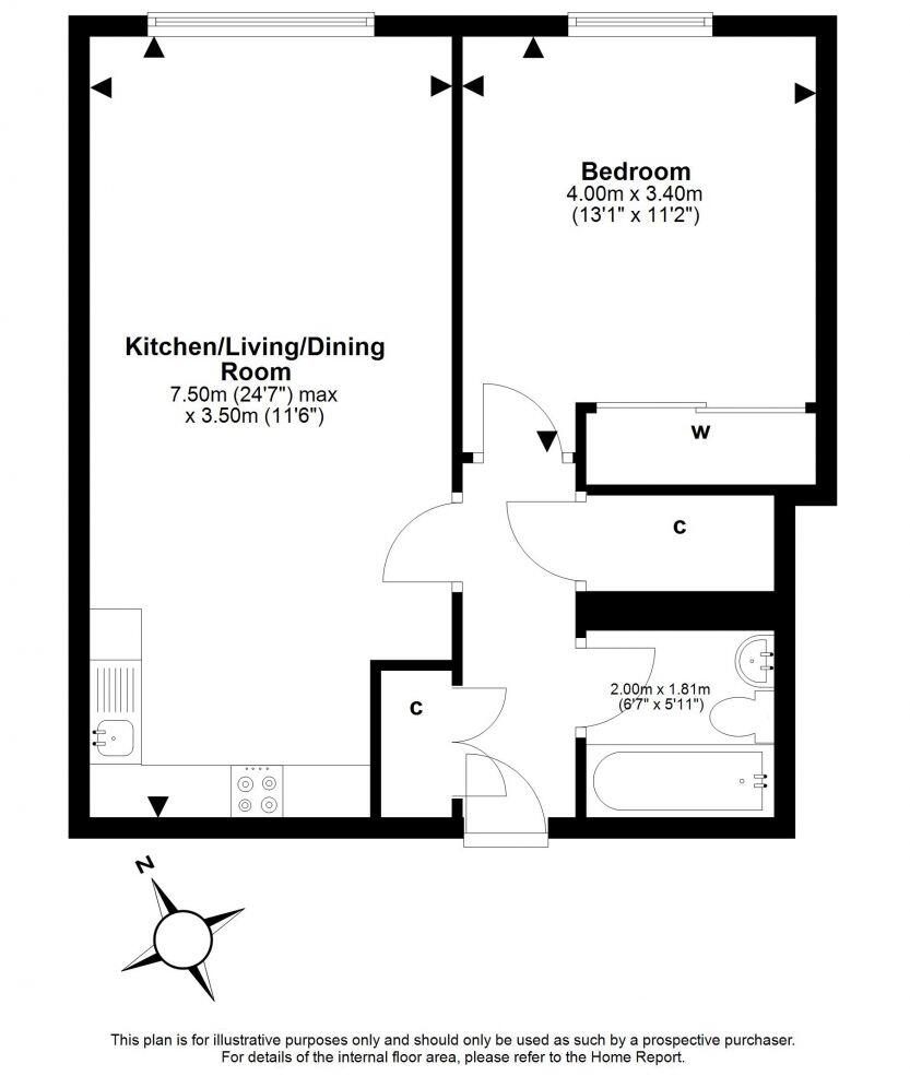 20/12 Granton Park Avenue North, Granton, EH5 1GW floorplan