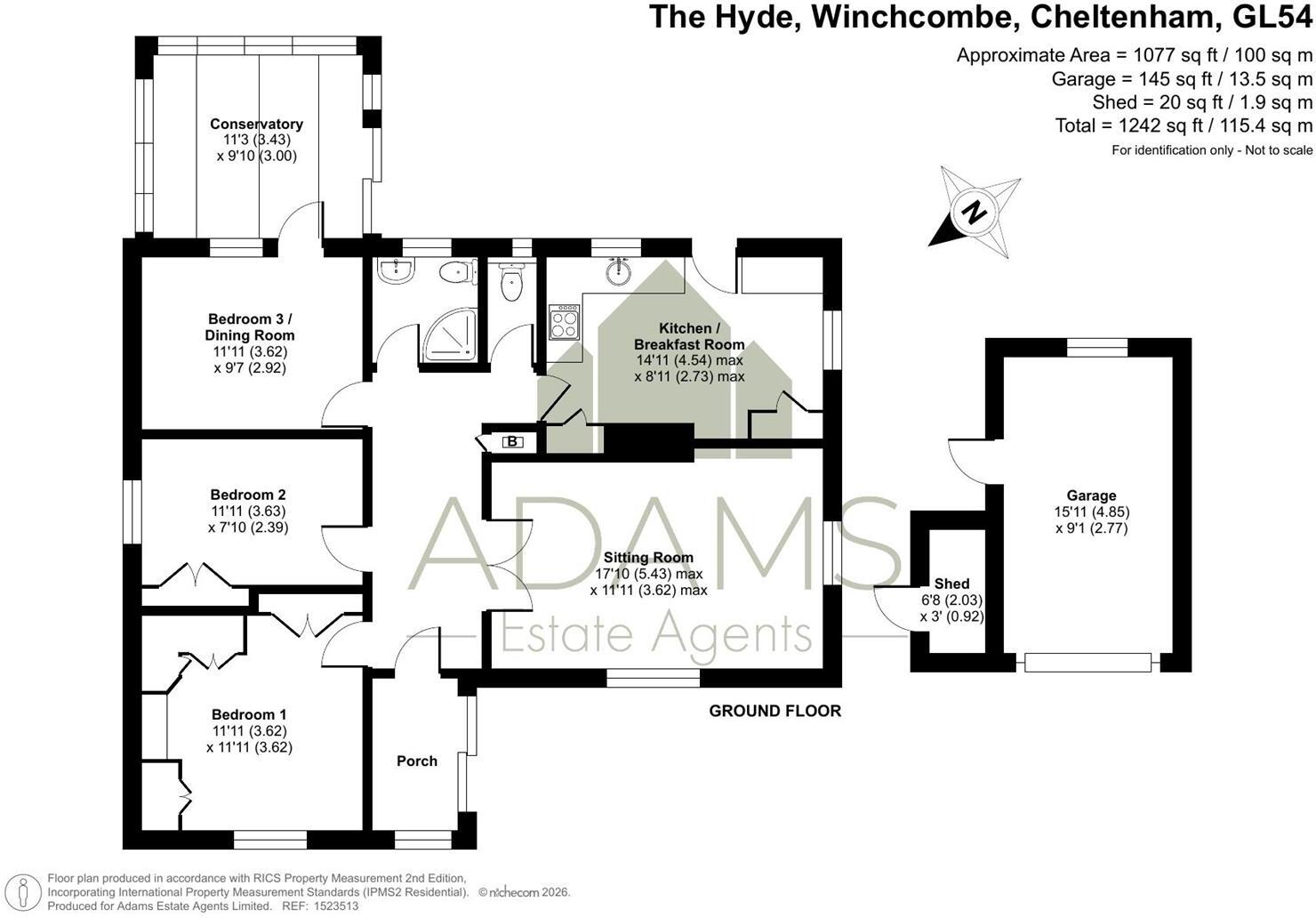 The Hyde, Winchcombe, Cheltenham floorplan