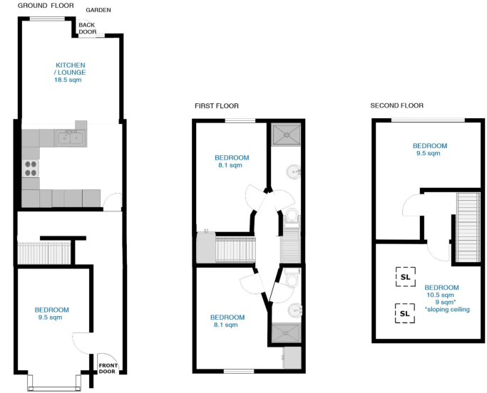 Claude Street, Dunkirk, Nottingham, NG7 floorplan