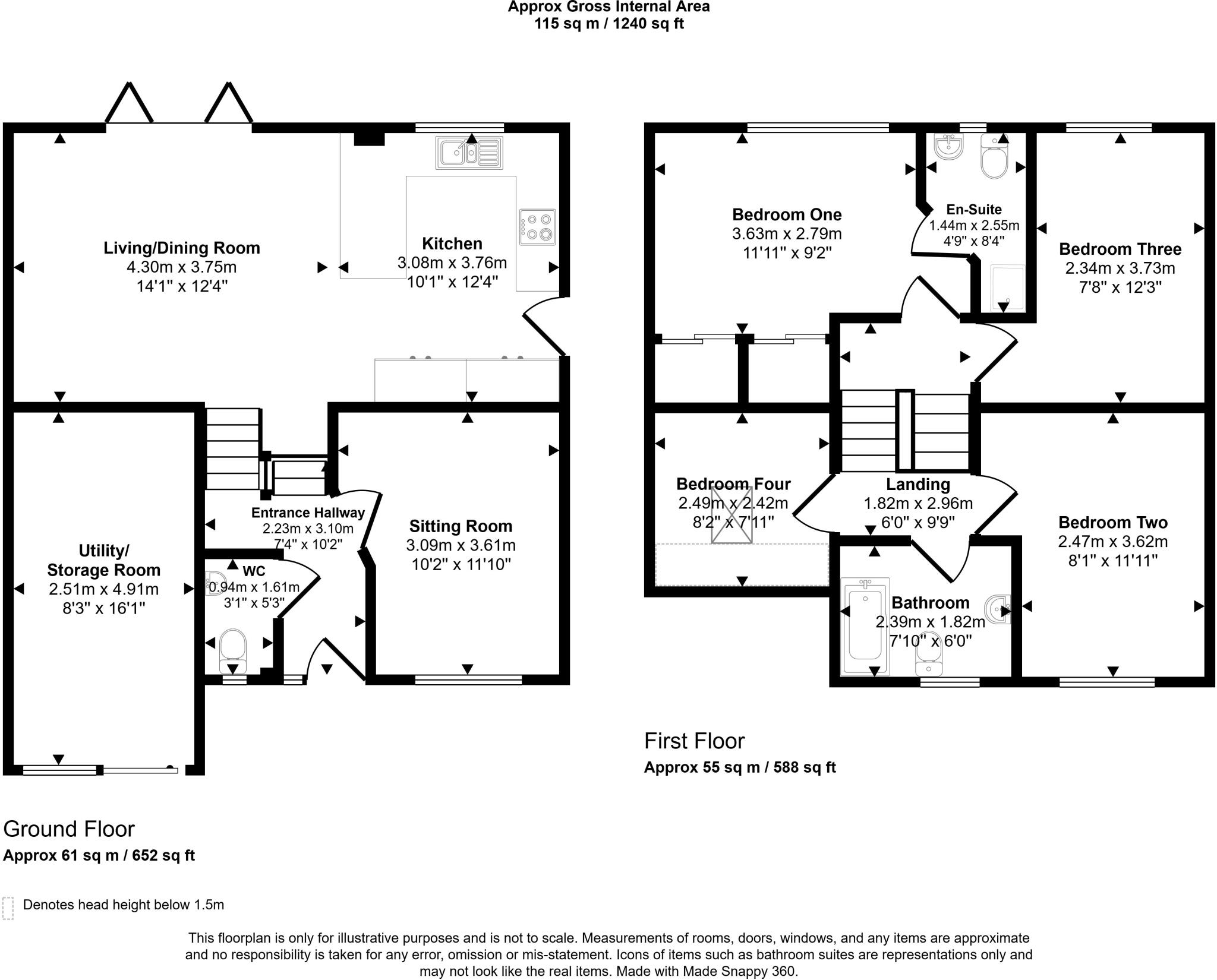 Kingswood, Maesycoed, Pontypridd floorplan