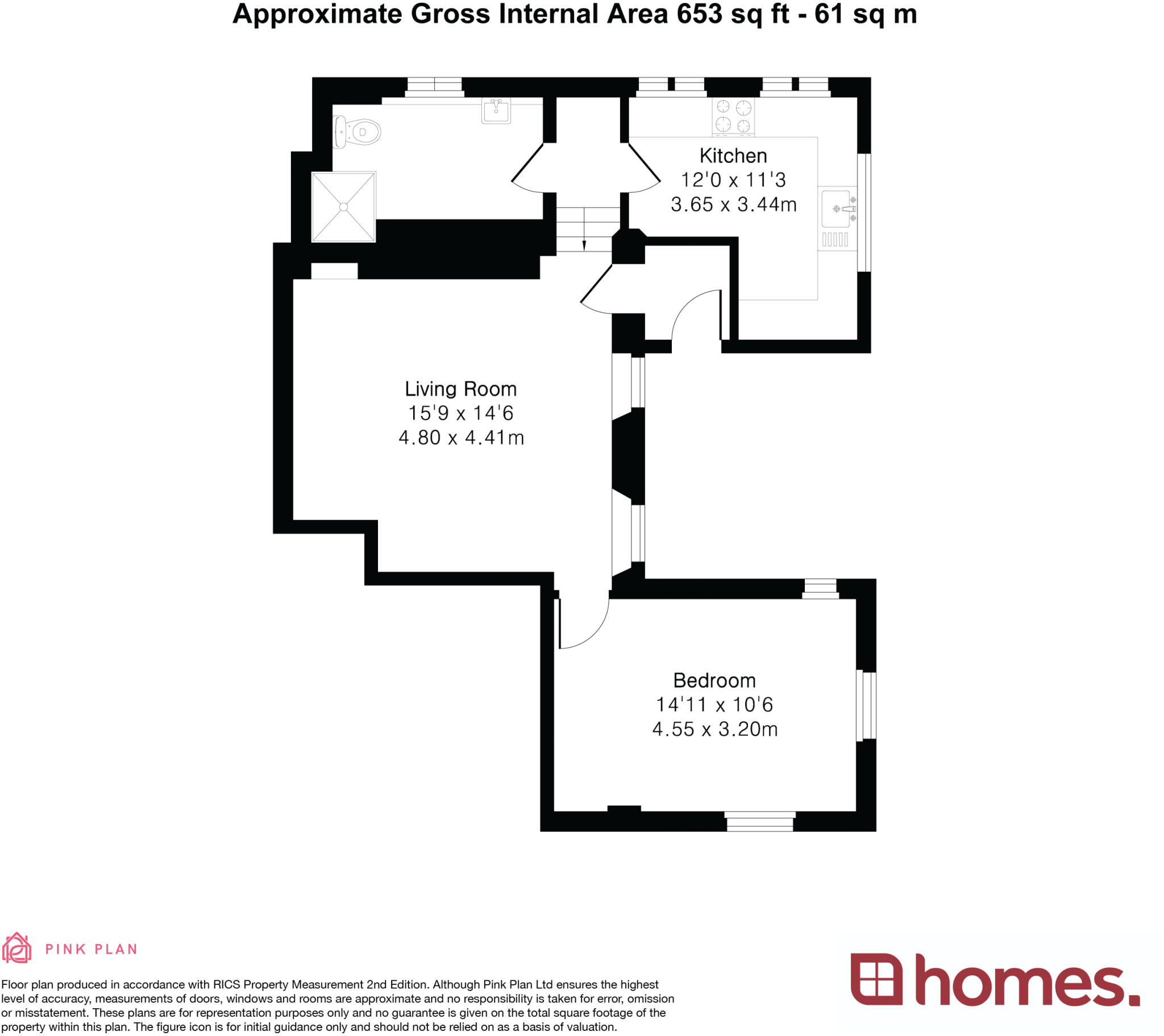 3 William Curtis House, Lenten Street, Alton, Hampshire floorplan