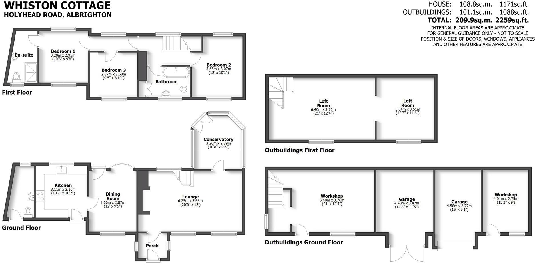 Whiston Cottage, Holyhead Road, Albrighton, Wolverhampton, WV7 3BT floorplan