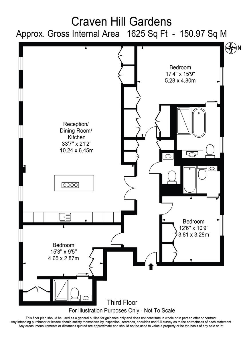 19 Craven Hill Gardens, London, W2 floorplan
