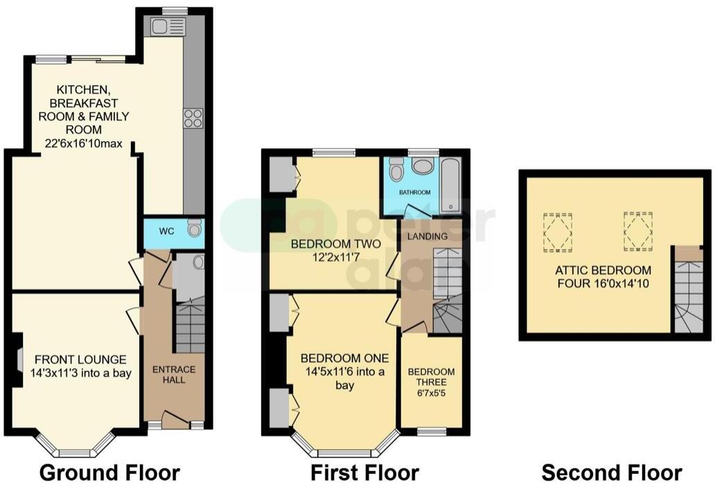 Kensington Avenue, Cardiff floorplan