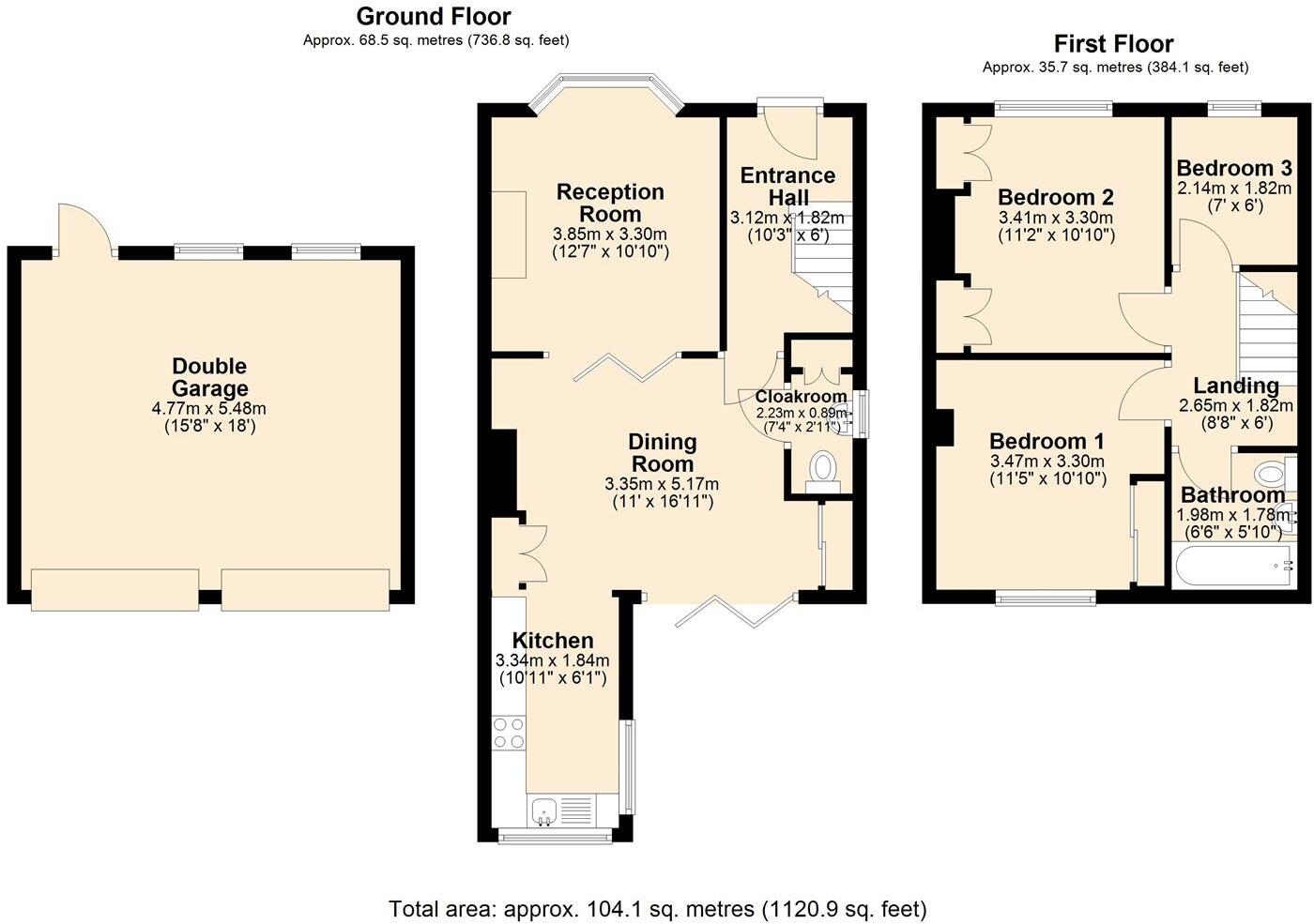 Old Road, Brampton, Chesterfield floorplan