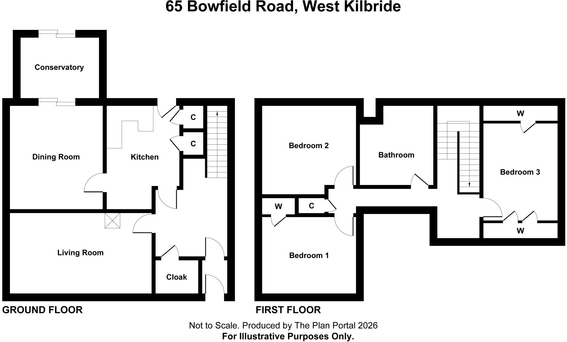 65, Bowfield Road,  West Kilbride, KA23 floorplan