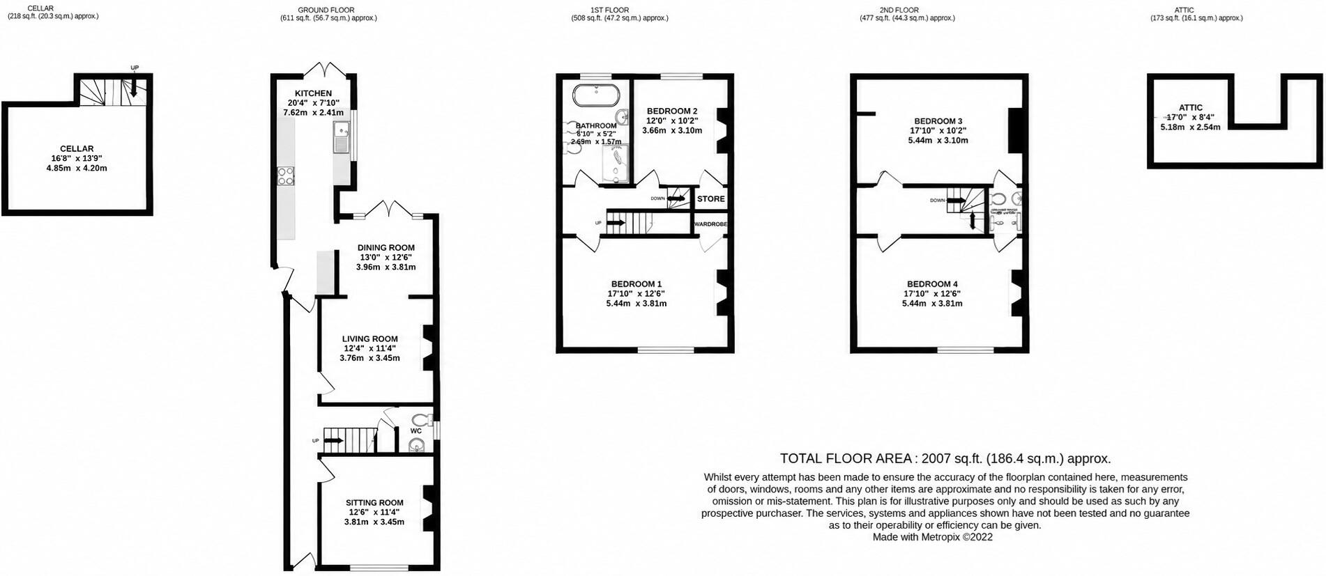 Lee Crescent, Edgbaston, B15 floorplan