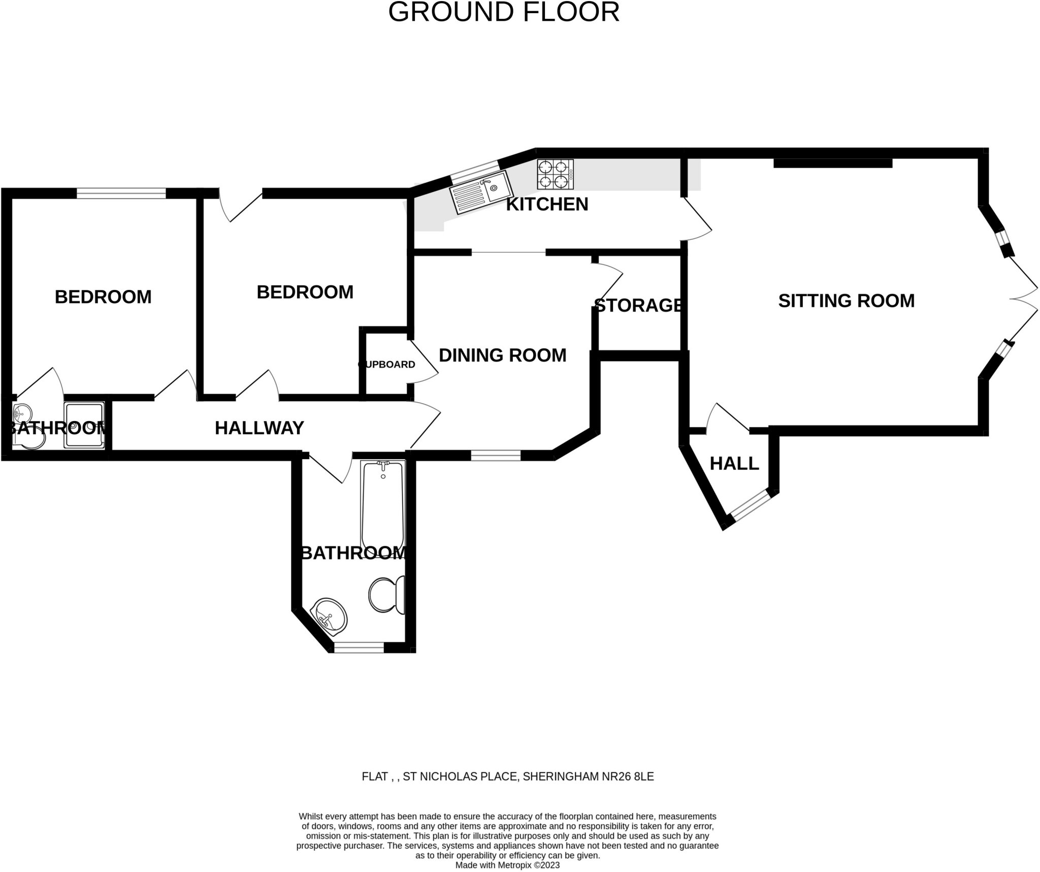 St Nicholas Place, Sheringham floorplan