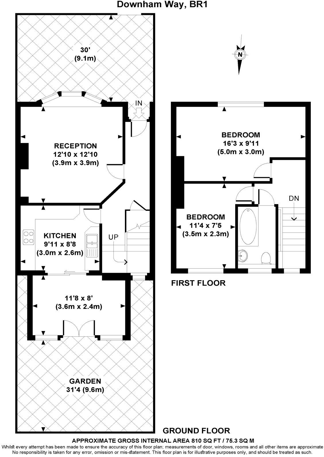 Downham Way, Bromley, BR1 floorplan