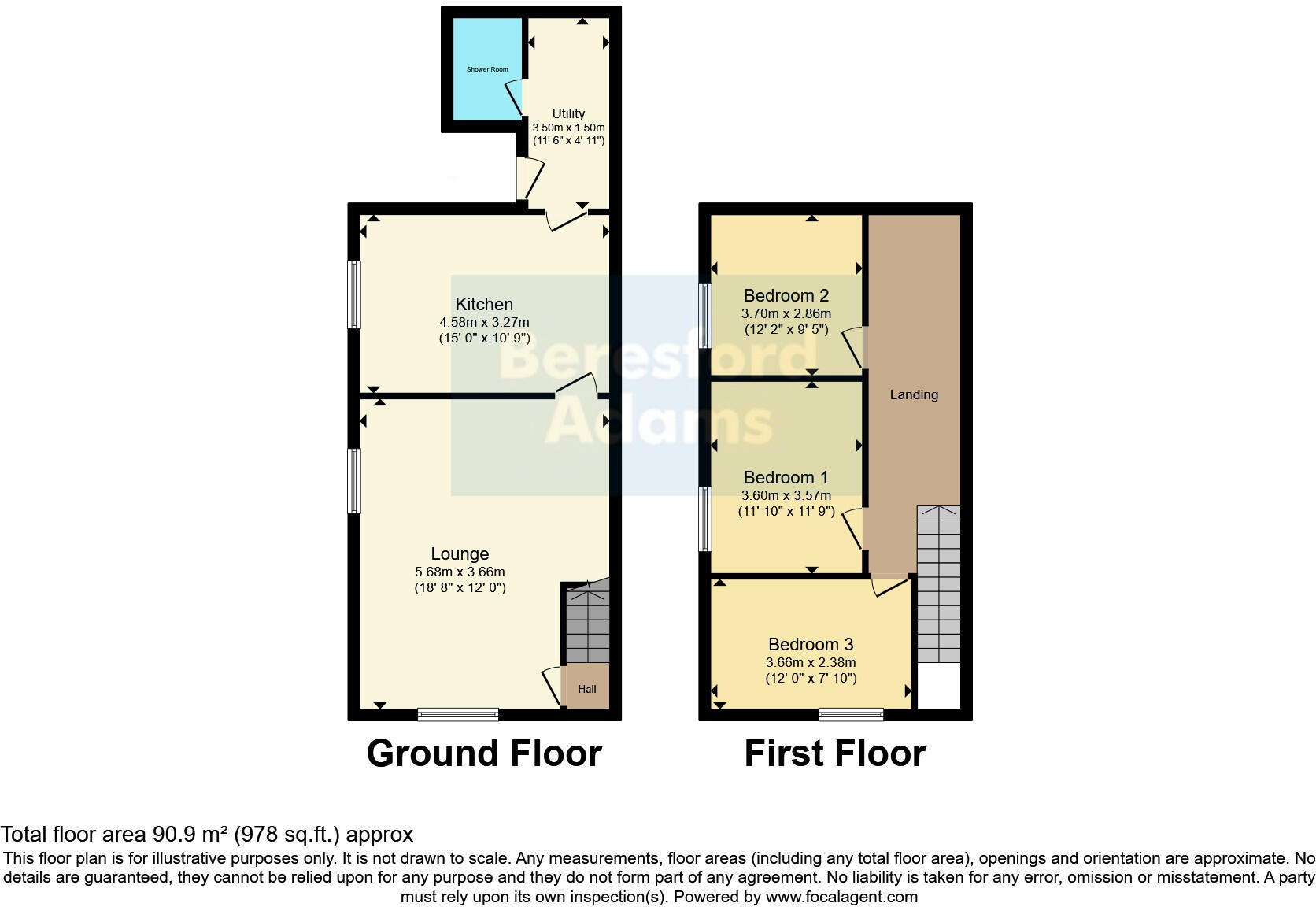 Corn Hill, Porthmadog, Gwynedd, LL49 floorplan