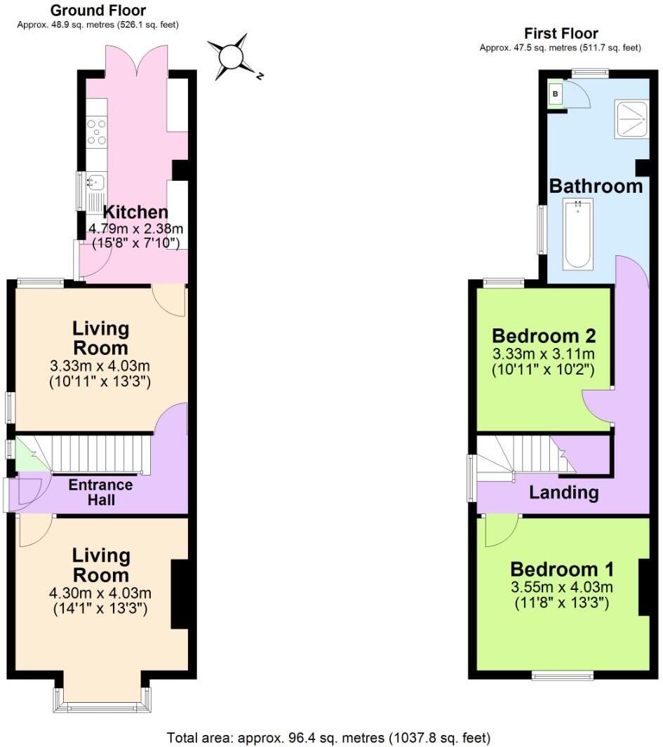 Burton Road, Overseal floorplan
