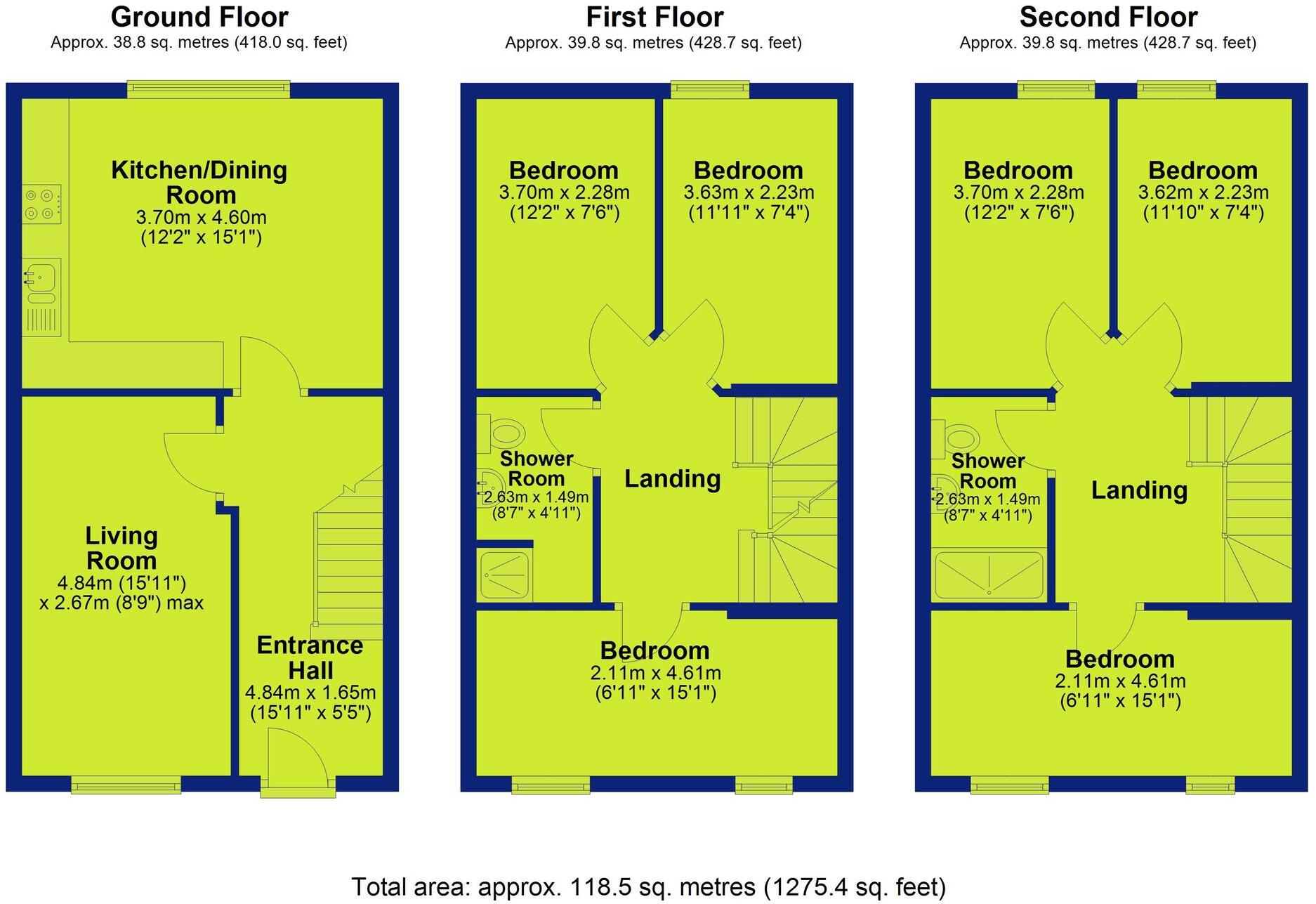Peveril Street, Nottingham, NG7 floorplan