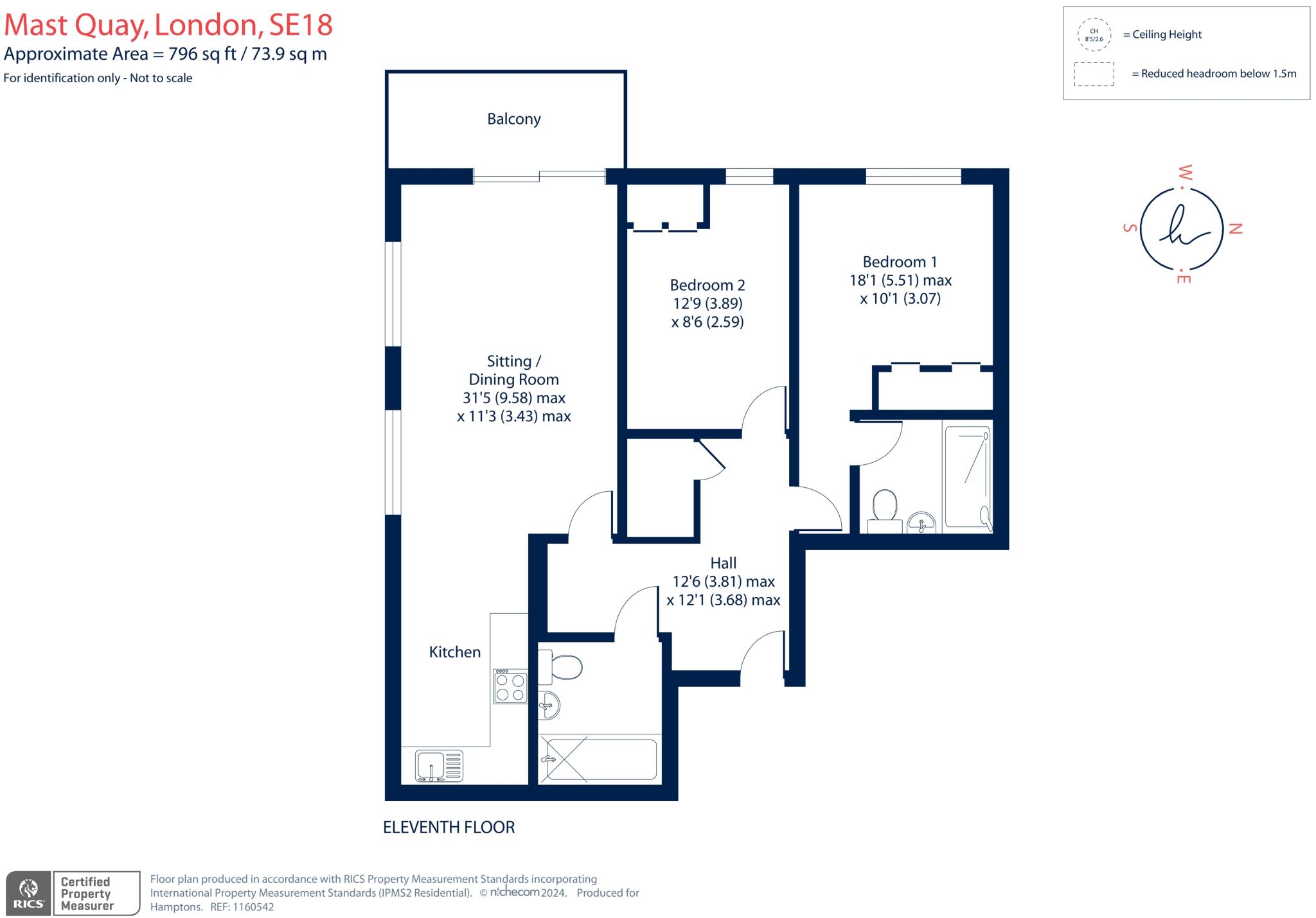 1 Mast Quay London SE18 floorplan