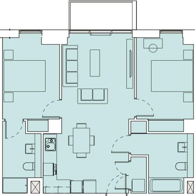 Lightbox, Blue, M50 floorplan