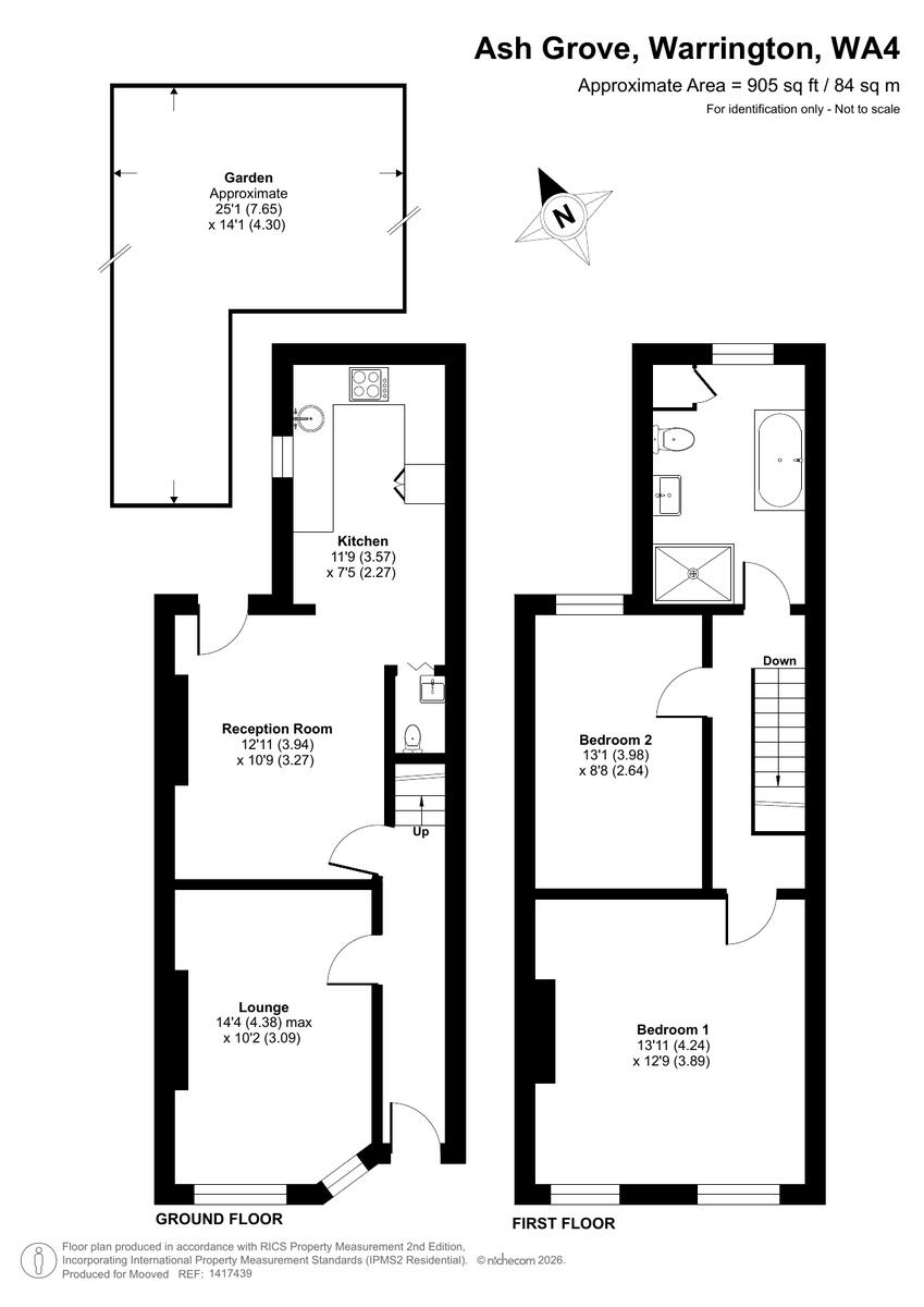 Ash Grove, Warrington, WA4 1 floorplan