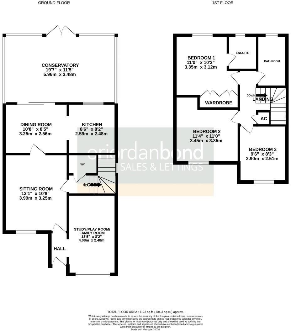 Brindlestone Close, Hunsbury Meadows, Northampton NN4 floorplan