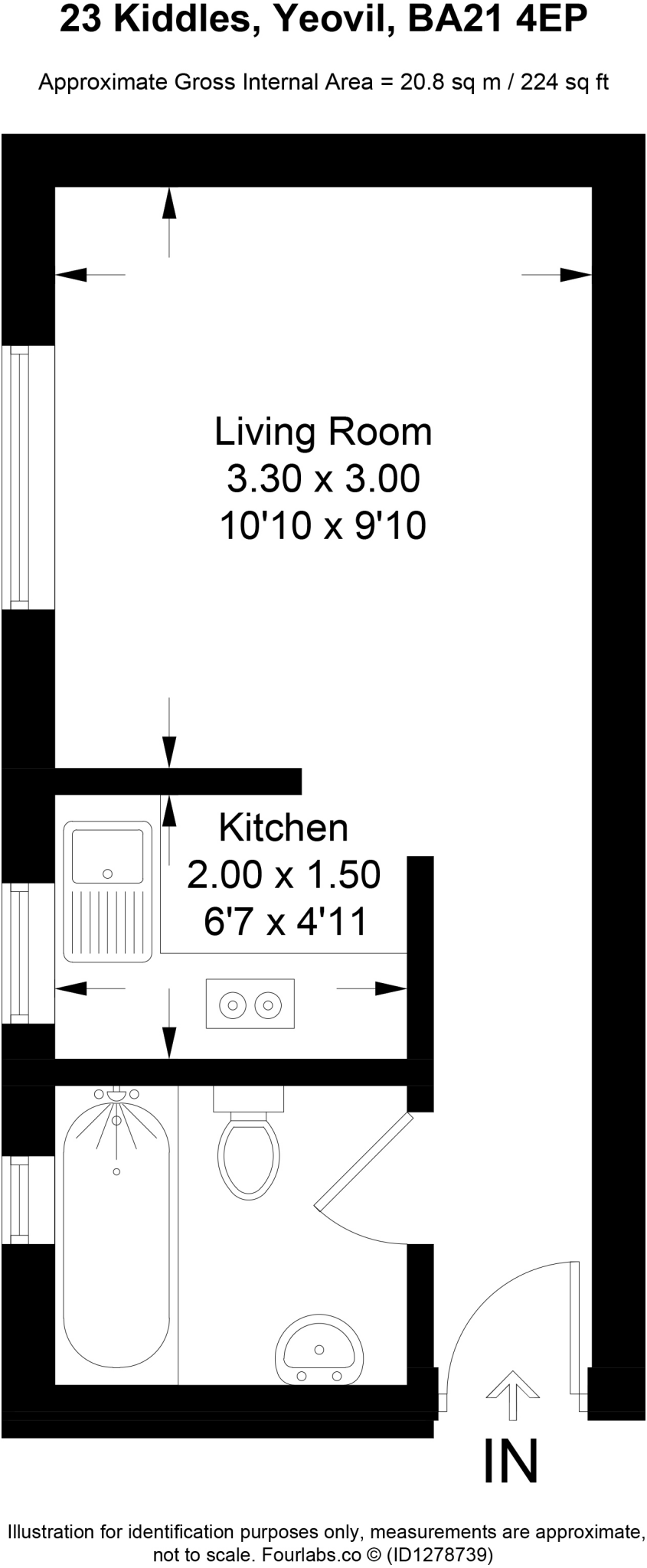 Kiddles, Yeovil floorplan