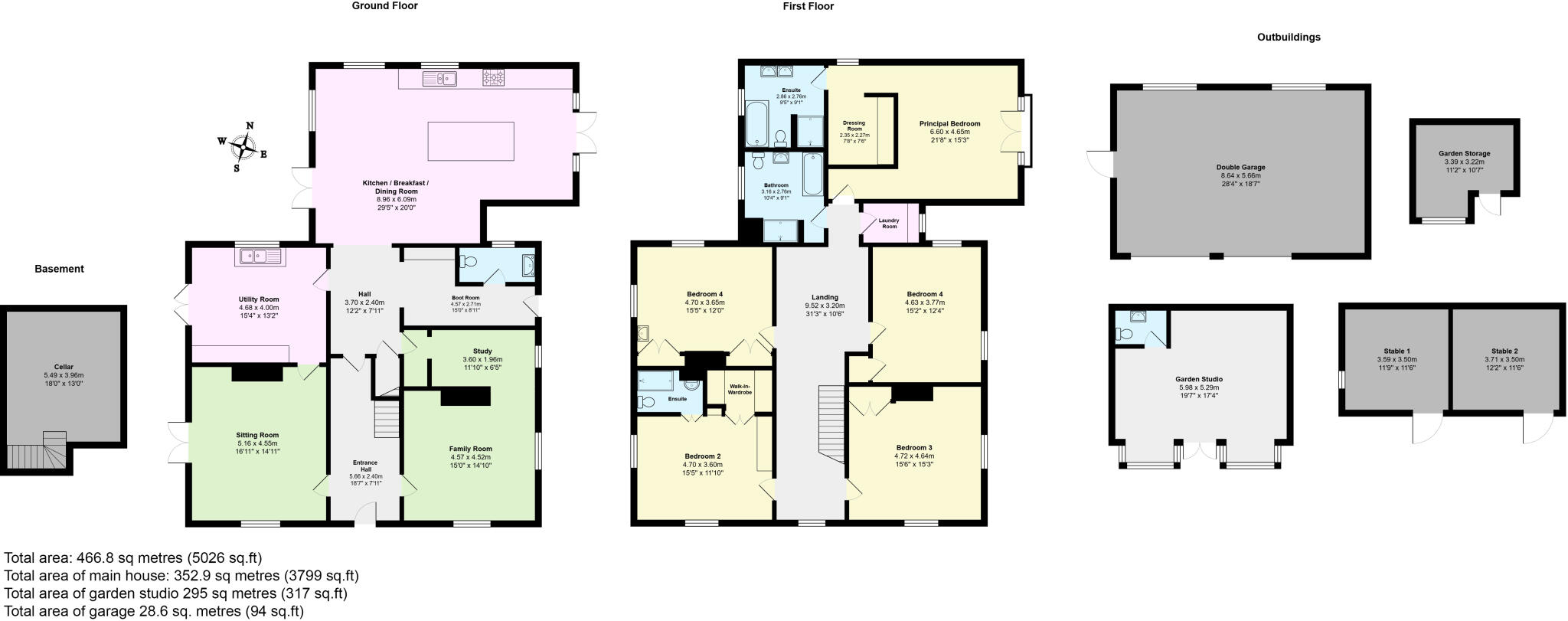 Green End, Comberton, Cambridge, Cambridgeshire floorplan