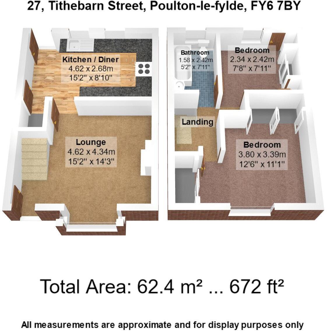 No. 27, Tithebarn Street, Poulton-Le-Fylde, Lancs FY6 7BY floorplan