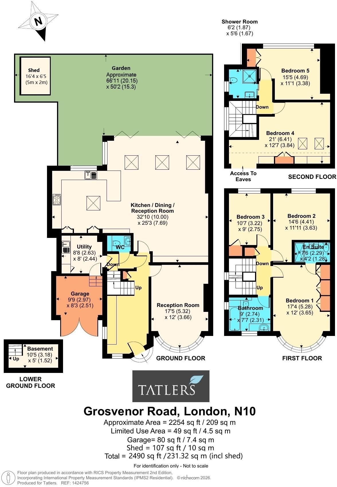 Grosvenor Road, London, N10 floorplan