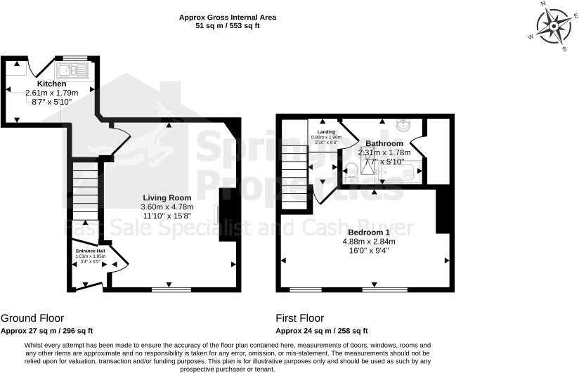 Mount Pleasant Street Queensbury , Bradford, West Yorkshire floorplan