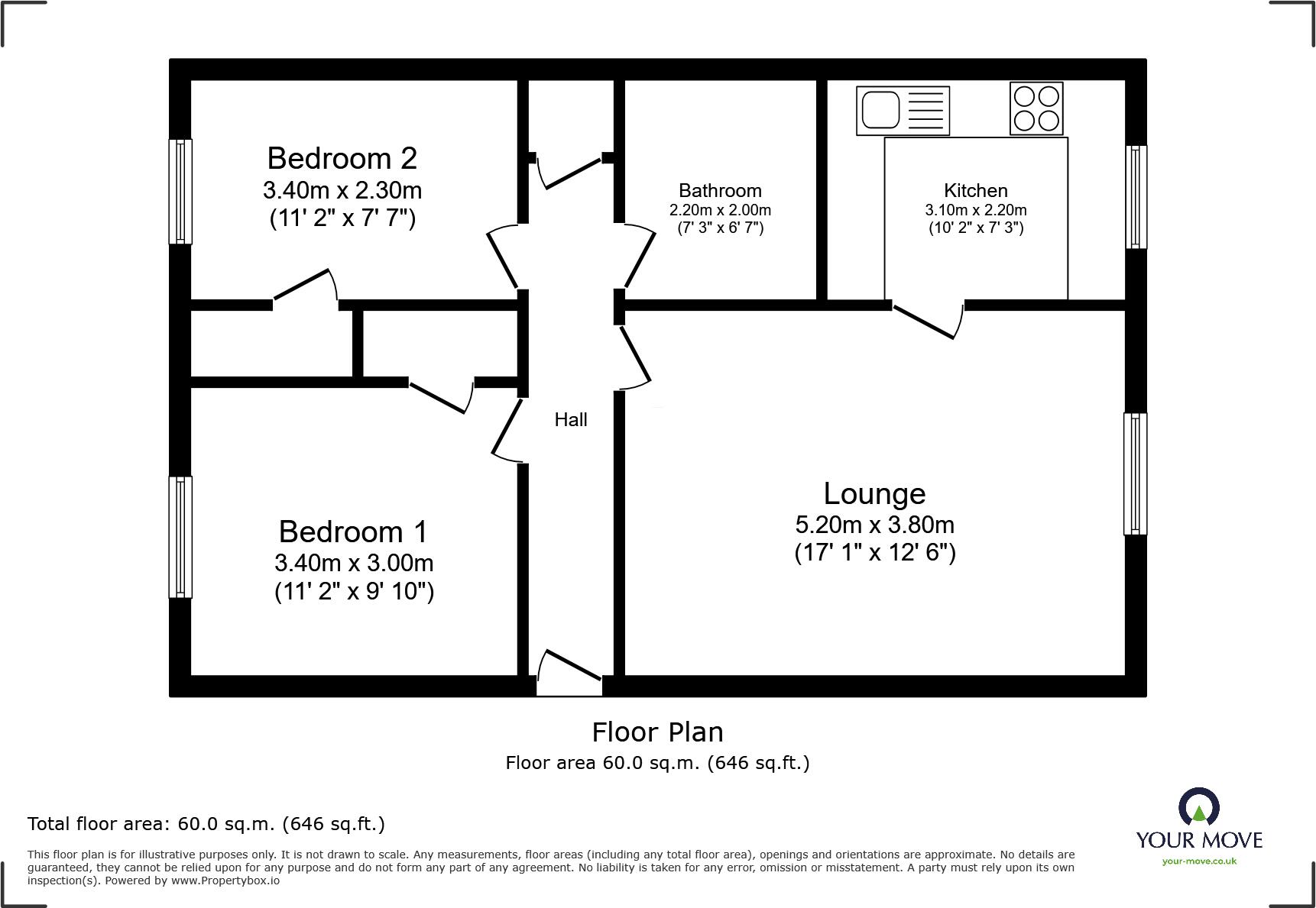 Regency Square, Brighton, East Sussex, BN1 floorplan