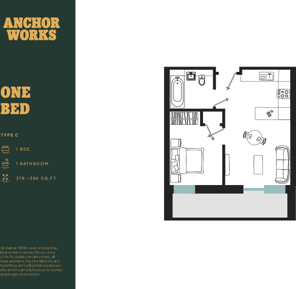 L417, Anchor Works, Dumballs Road, Cardiff(City), CF10 floorplan