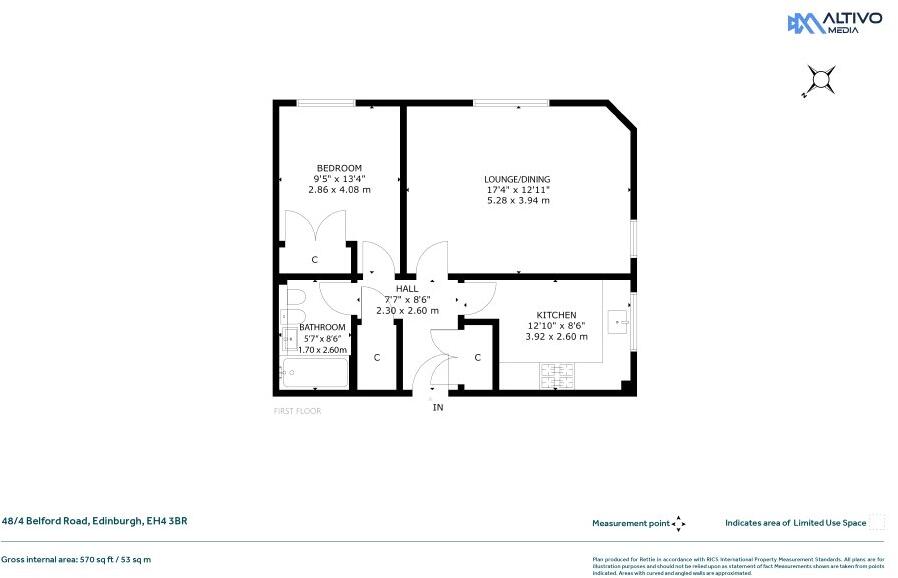 Belford Road, Edinburgh floorplan