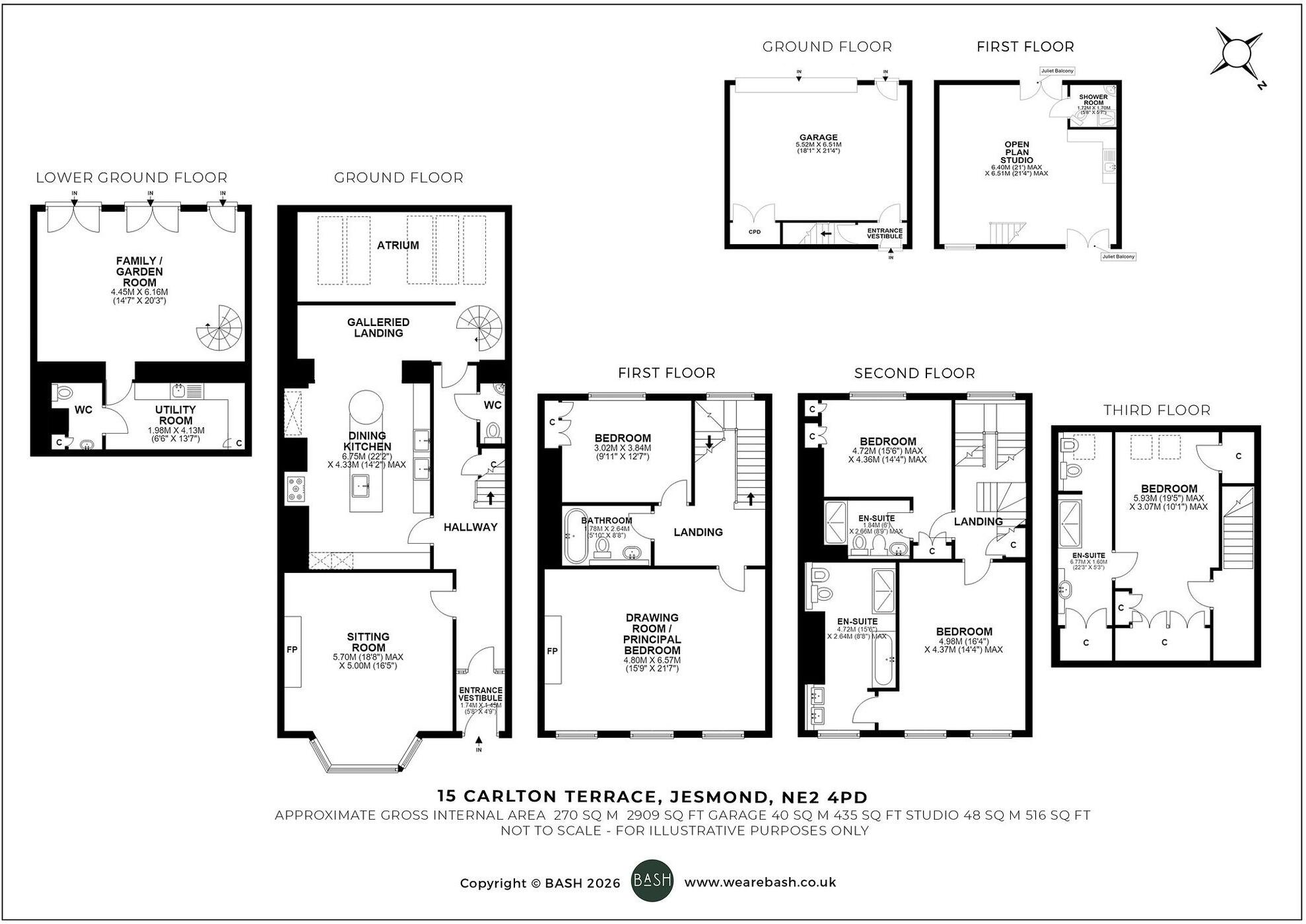 Carlton Terrace, Jesmond, NE2 floorplan