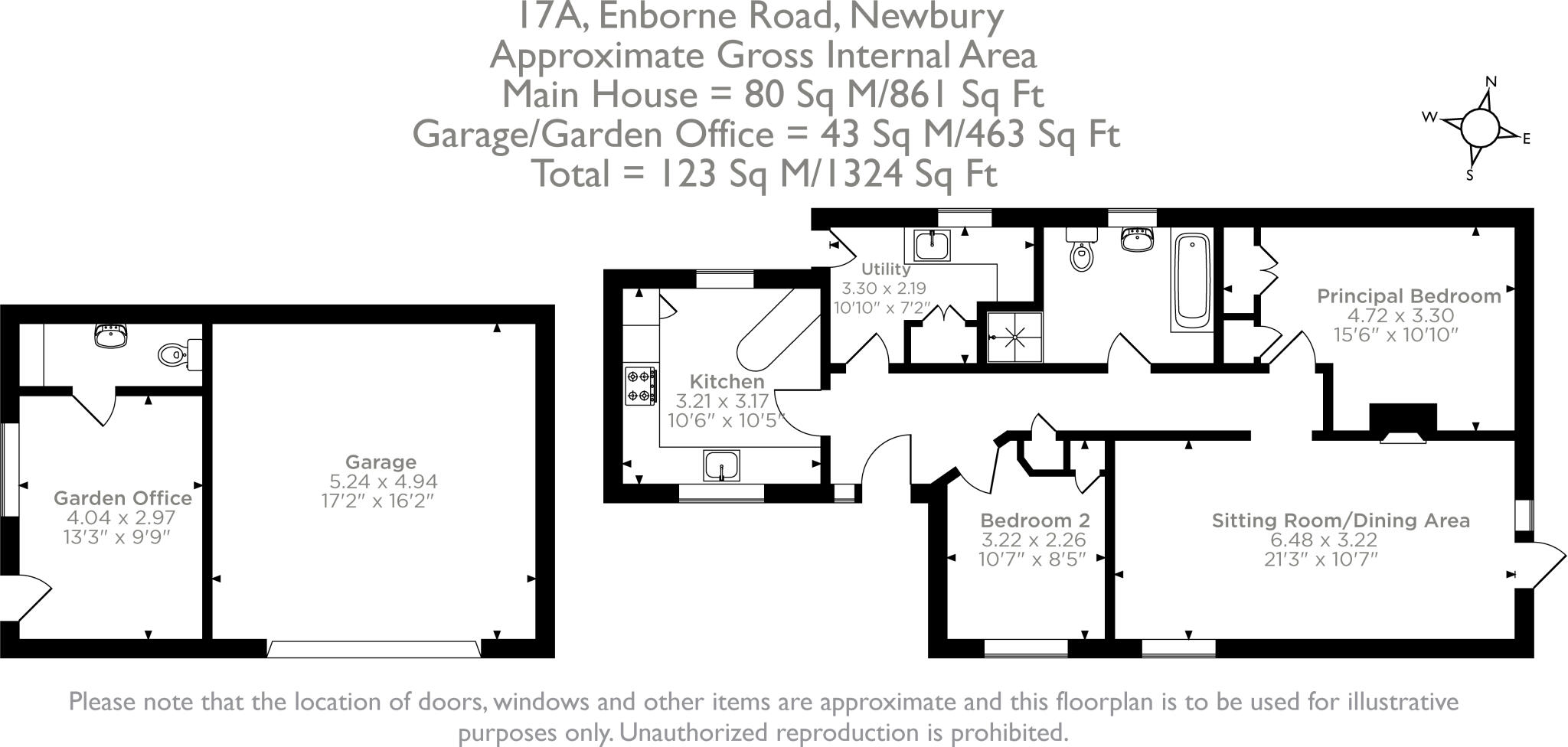 17A, Enborne Road, Newbury, Berkshire, RG14 floorplan