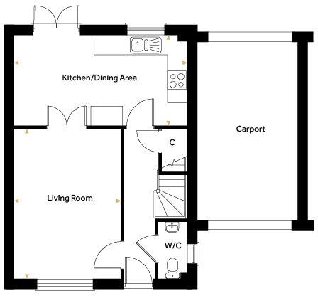Plot 49 - The Brambling, Oak Grove, Eyke, Nr Woodbridge, Suffolk floorplan