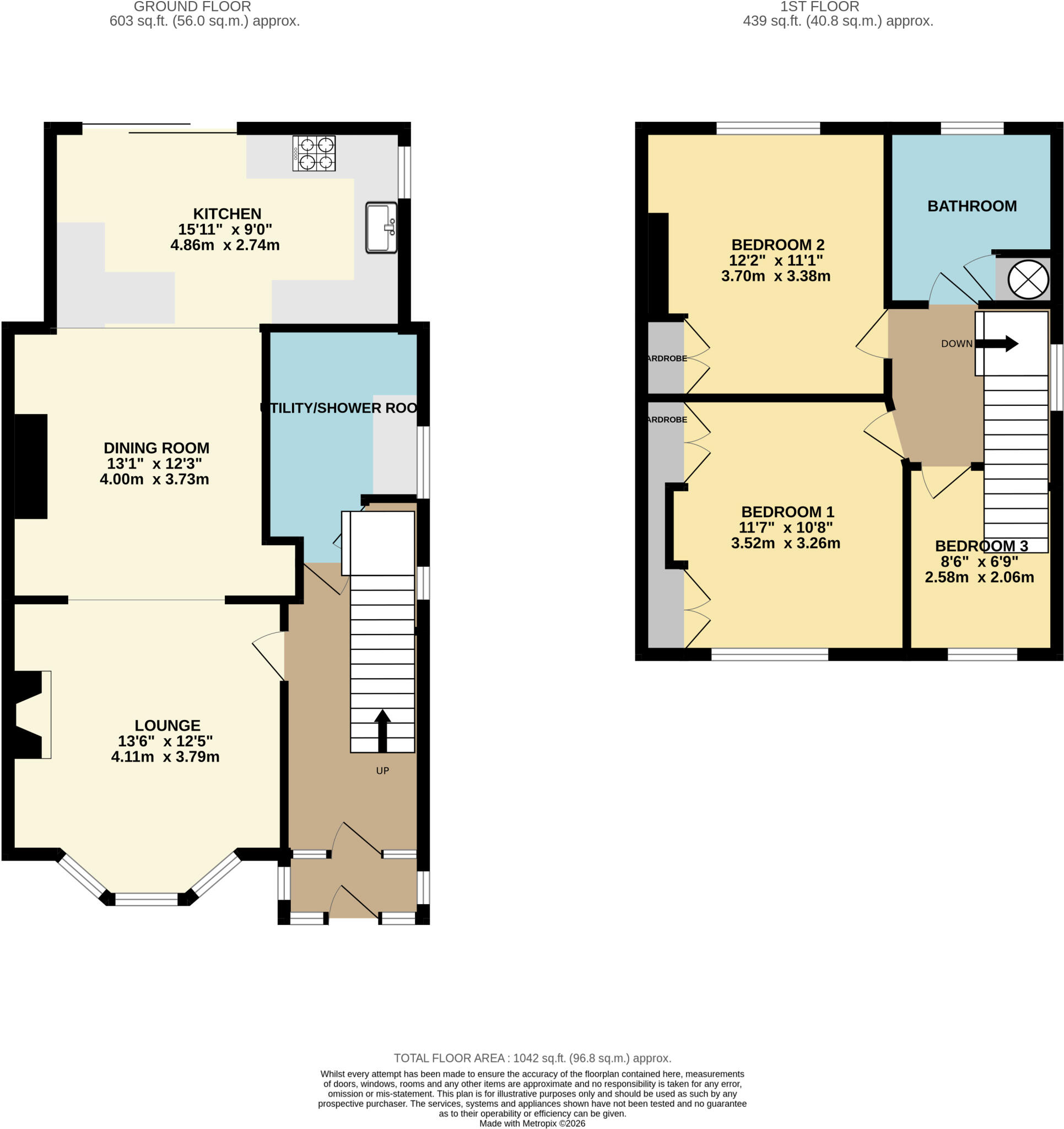 Roman Gardens, Leeds, LS8 floorplan