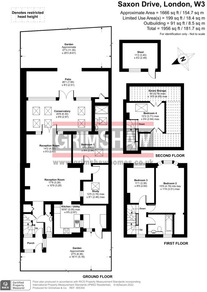 Saxon Drive, West Acton, W3 floorplan